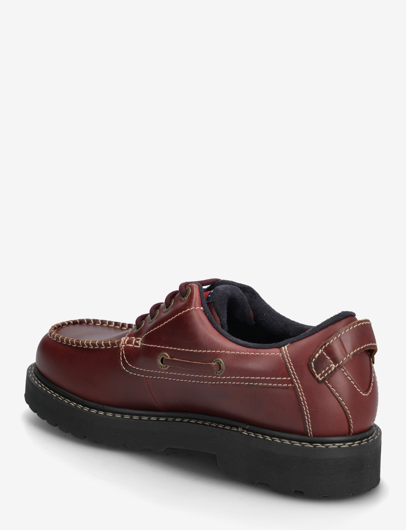 Tommy Hilfiger - ARCHIVE 01 BOAT SHOE  LEATHER - brogue-kingad - dark velvety brown - 3