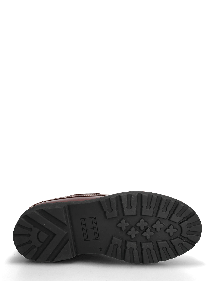 Tommy Hilfiger - ARCHIVE 01 BOAT SHOE LEATHER - brogue kingad - dark velvety brown - 5