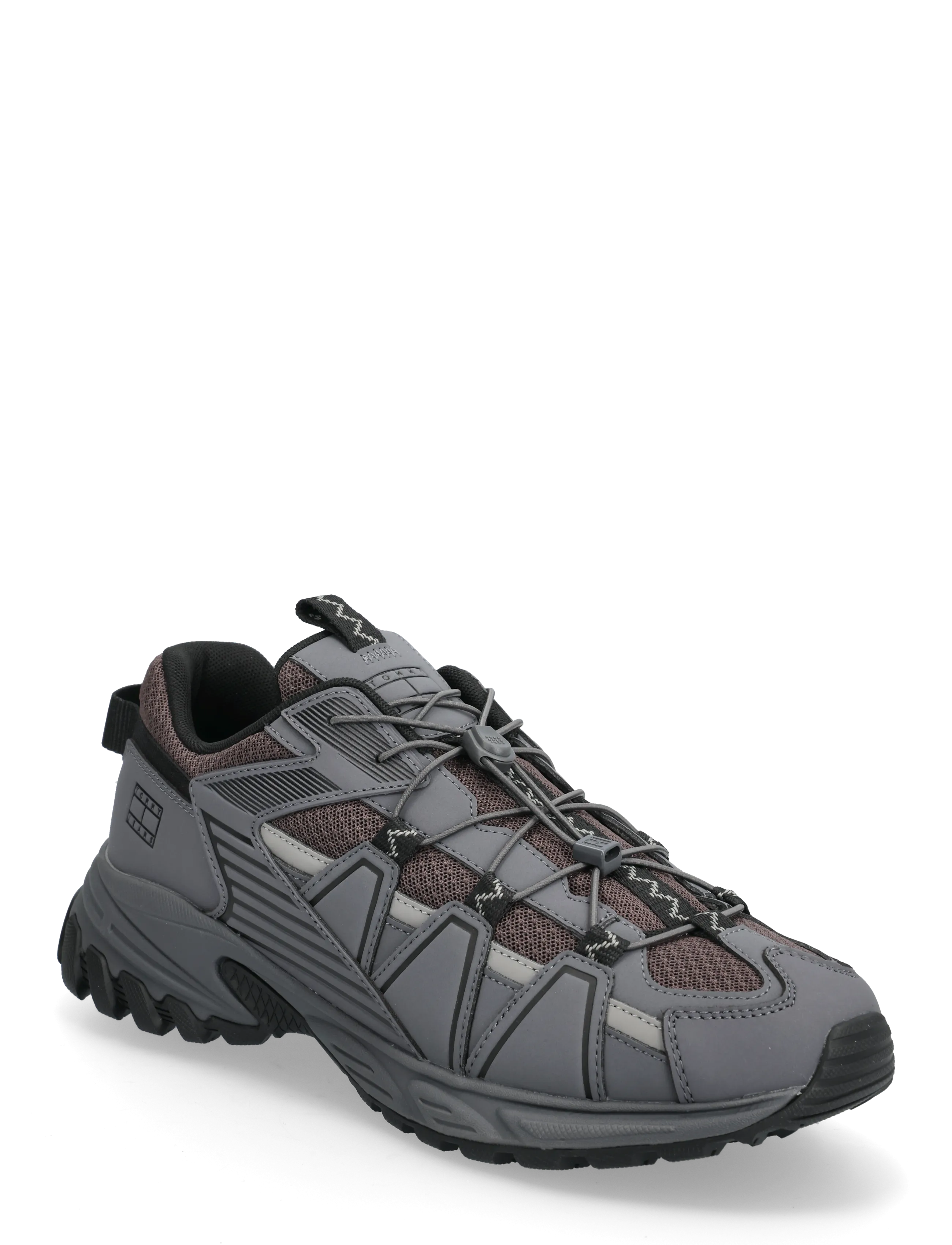 Tommy Hilfiger TJM OUTDOOR RUNNER - Schuhe - WASHED BLACK BLACK WALNUT / grey