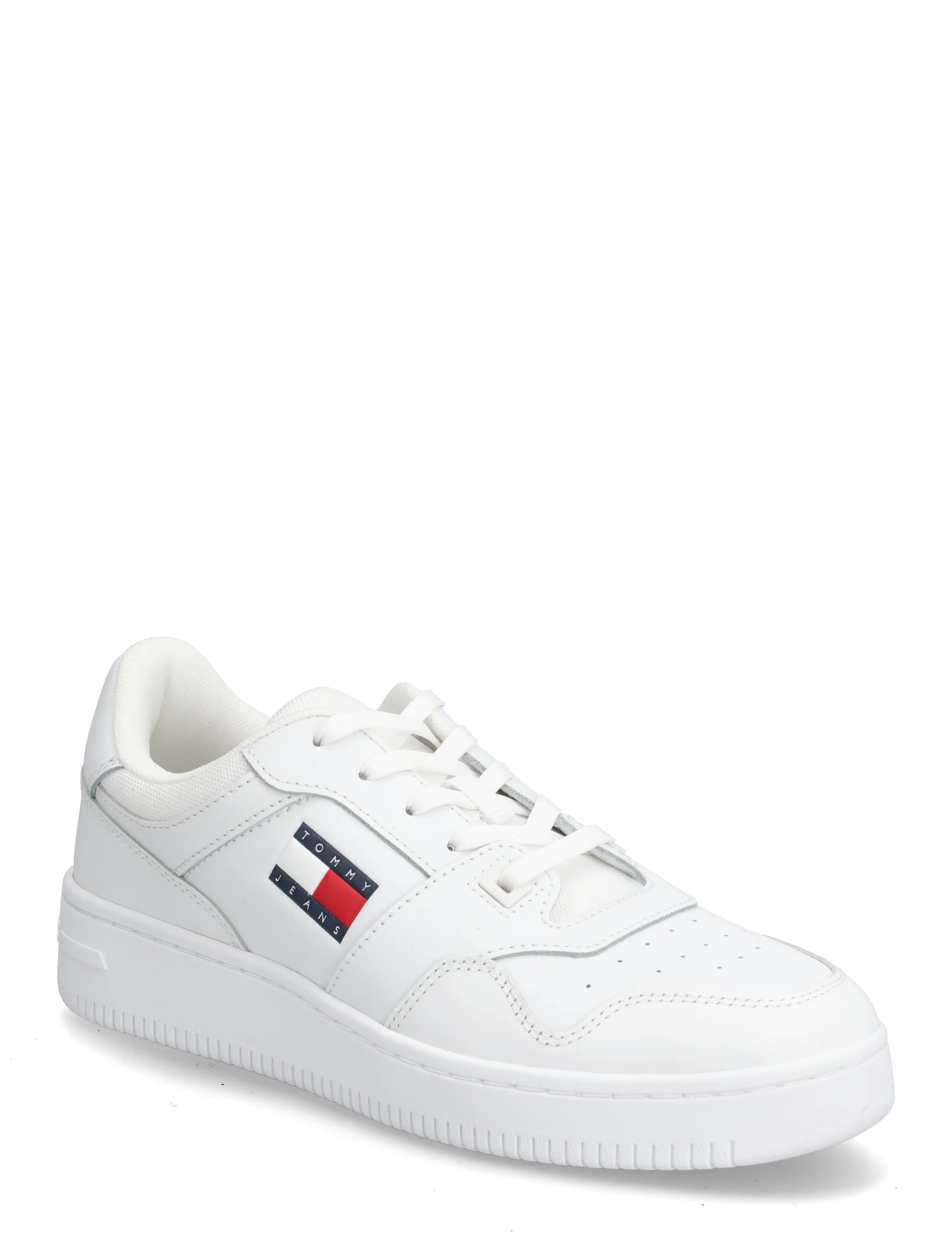 Tommy Hilfiger TJM RETRO BASKET ESS - Sneakers - WHITE / white