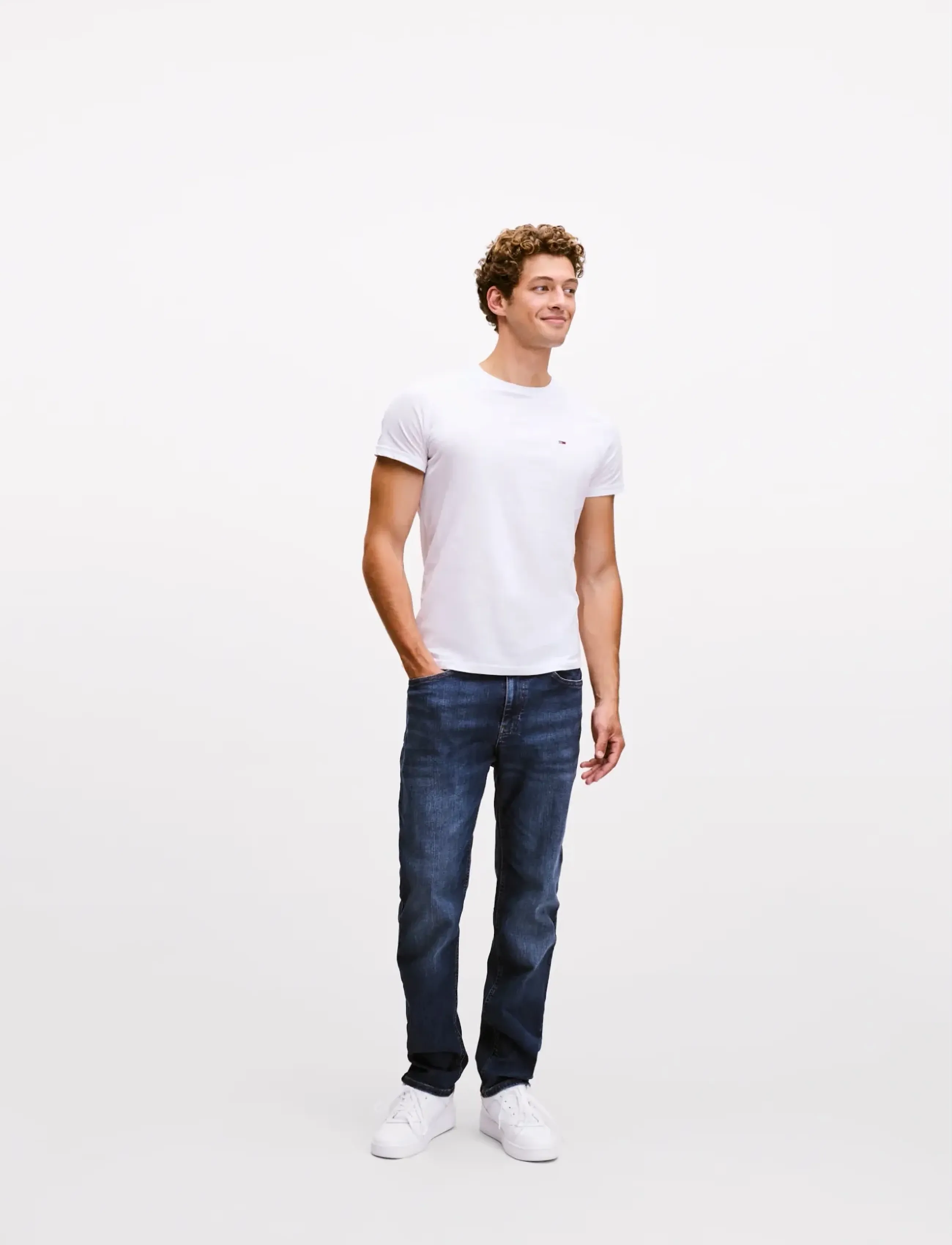Tommy Hilfiger TJM RETRO BASKET ESS - Tommy Hilfiger - WHITE / white