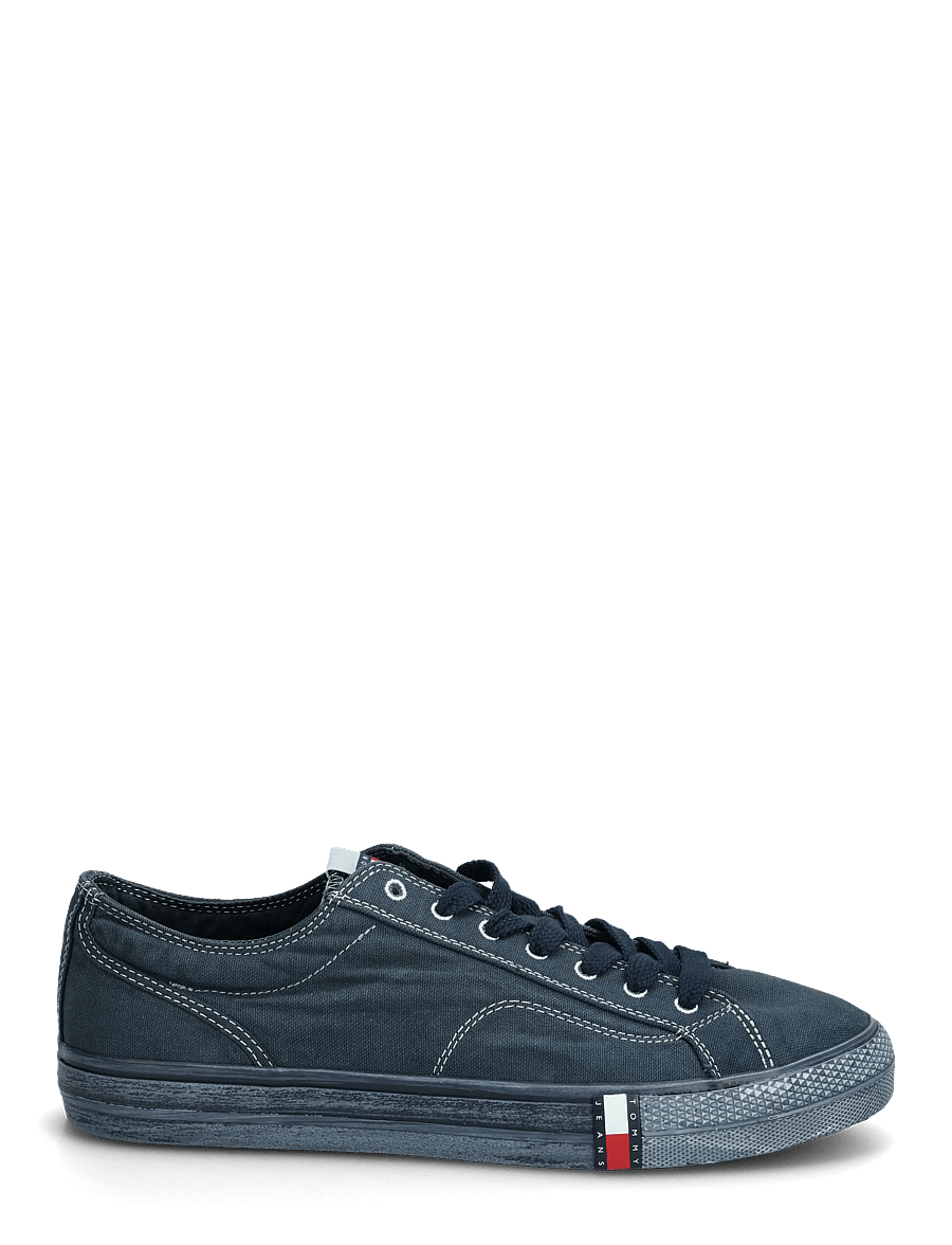 Tommy Hilfiger - ARCHIVE VULC. Y2K WASHED CANVAS - niedriger schnitt - dark night navy - 1