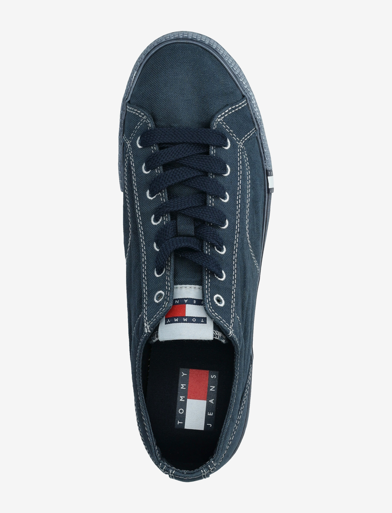 Tommy Hilfiger - ARCHIVE VULC. Y2K  WASHED CANVAS - madala säärega tossud - dark night navy - 3