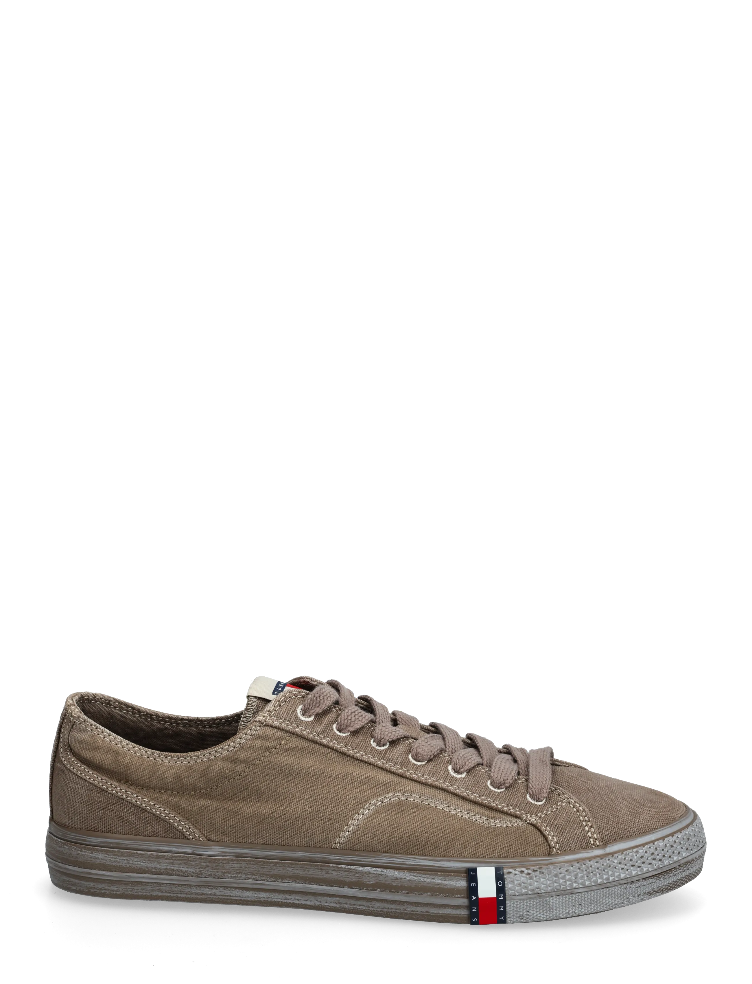 Tommy Hilfiger - ARCHIVE VULC. Y2K  WASHED CANVAS - lave sneakers - dusty brown - 1