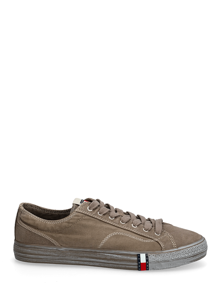 Tommy Hilfiger - ARCHIVE VULC. Y2K WASHED CANVAS - low-top sneaker - dusty brown - 1