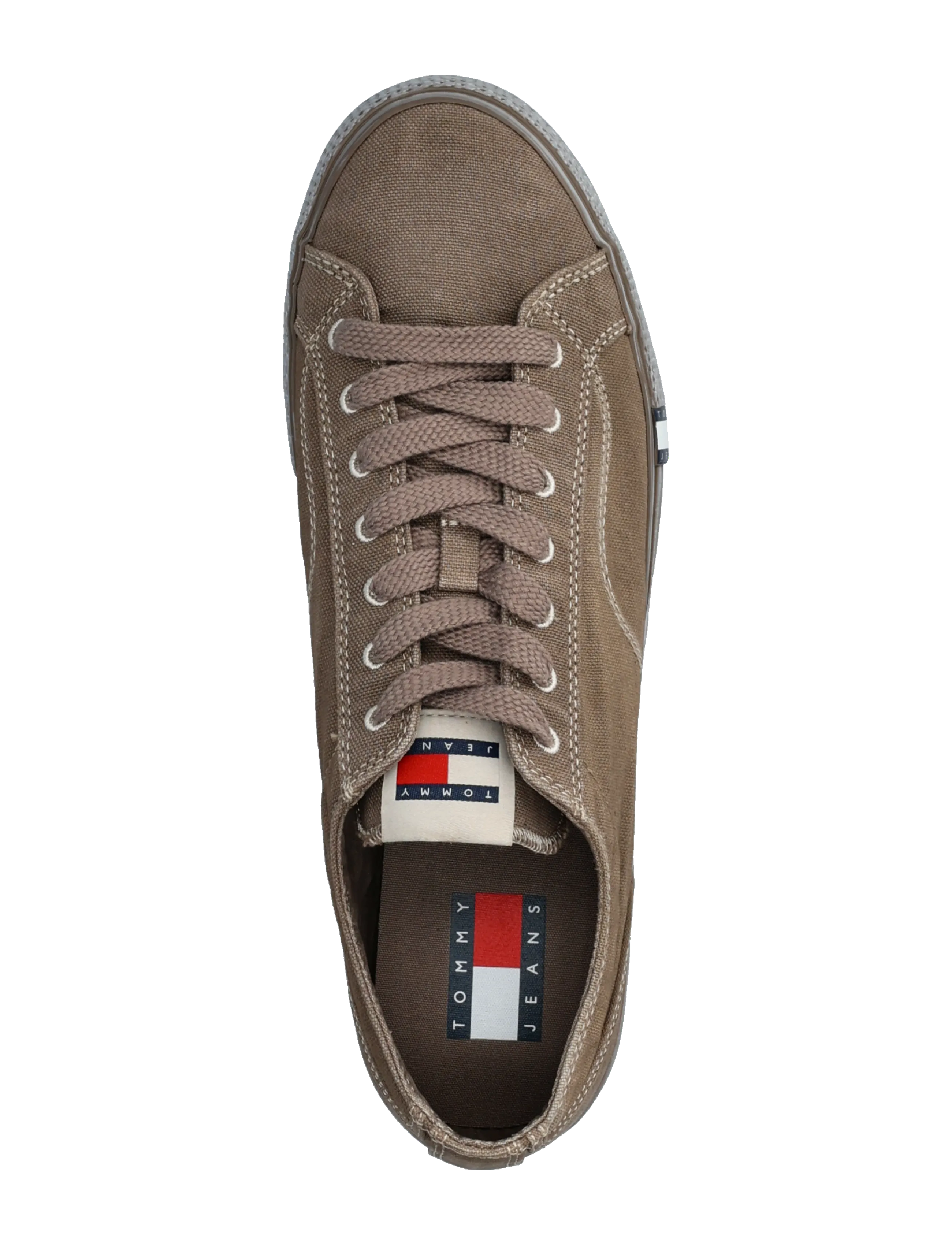 Tommy Hilfiger - ARCHIVE VULC. Y2K  WASHED CANVAS - lave sneakers - dusty brown - 3