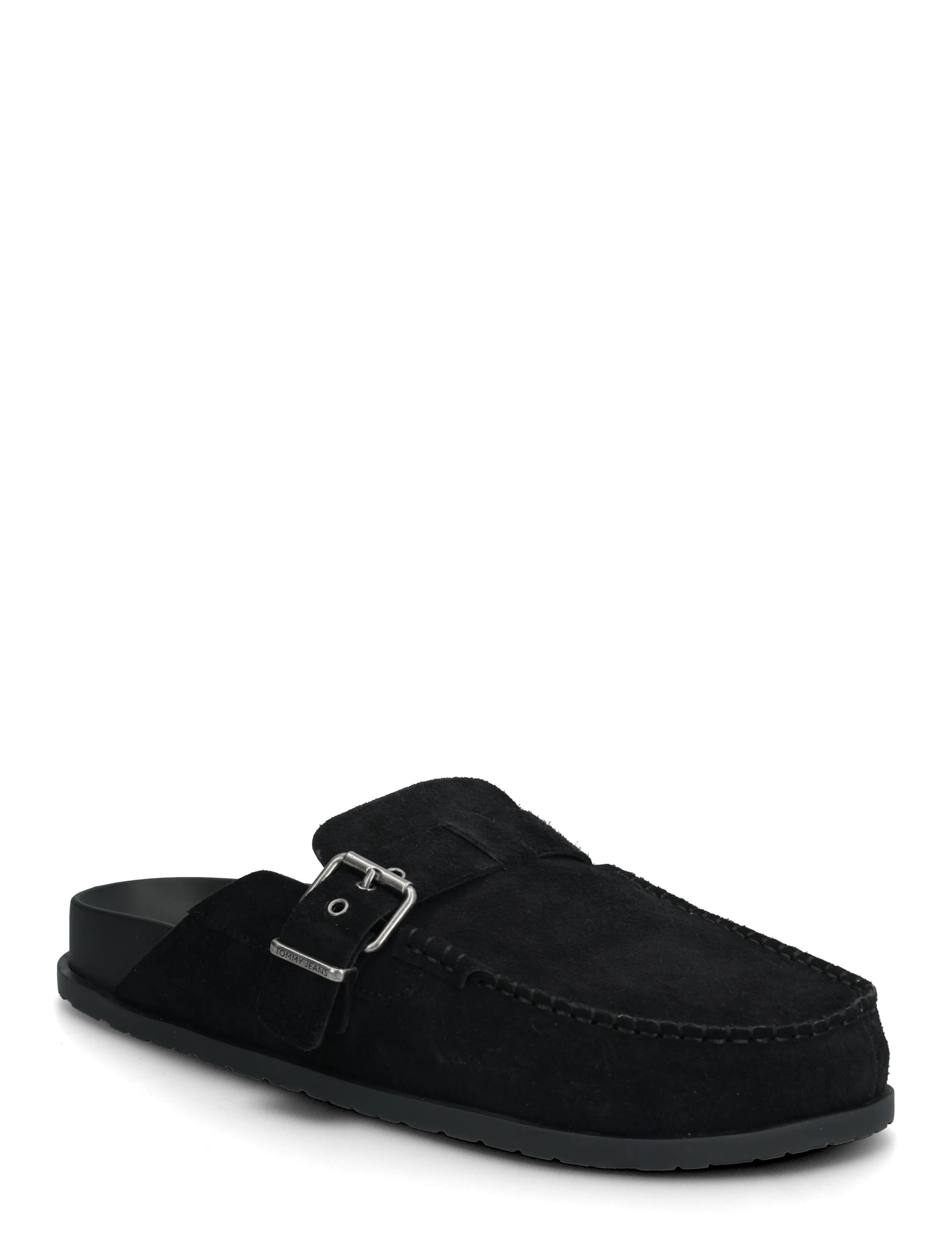 TOMMY HILFIGER Bind Mule Washed Wildleder Schwarz - 42 - Herren