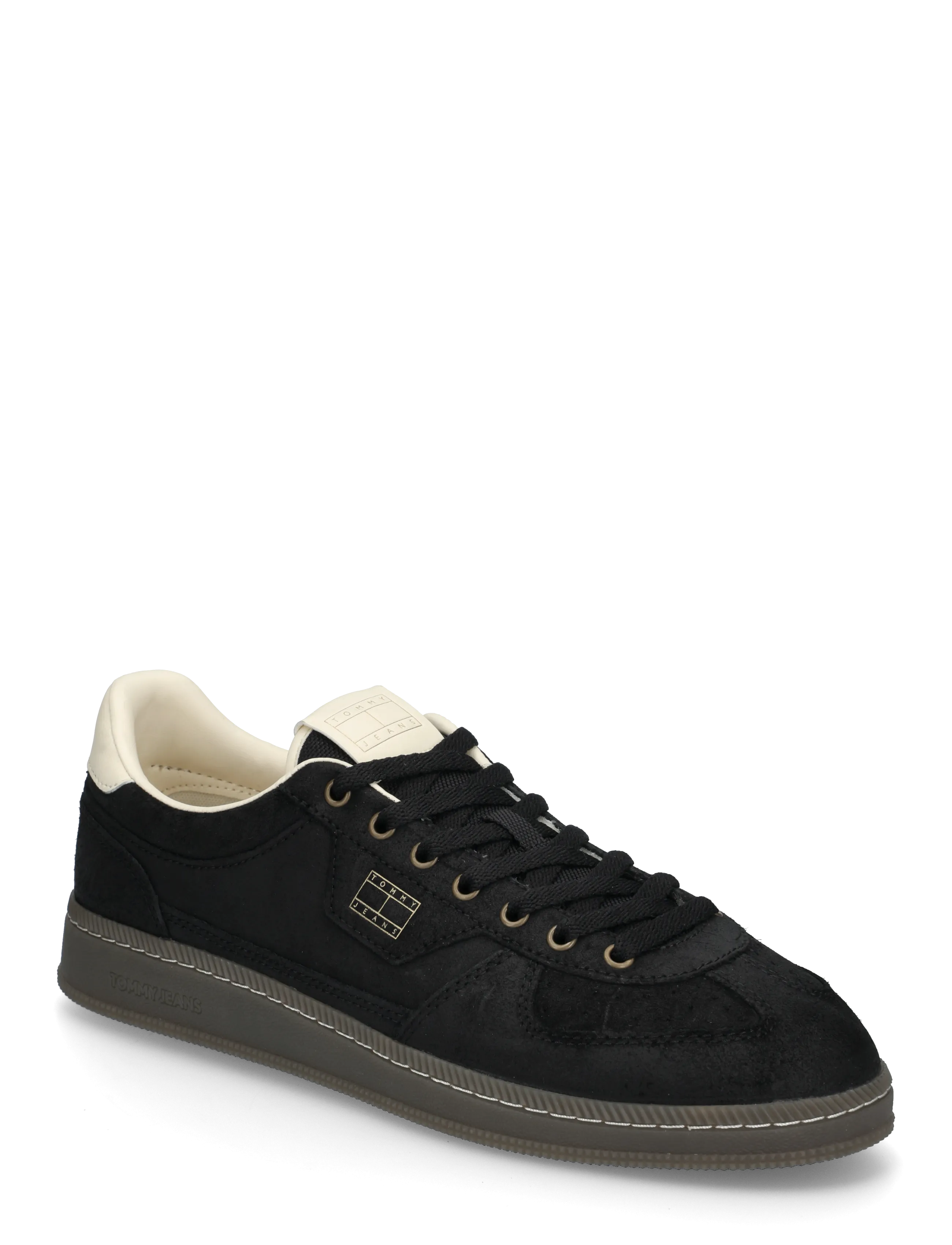 Tommy Hilfiger TOMMY JEANS SUEDE COURT - Uutuudet - BLACK / black