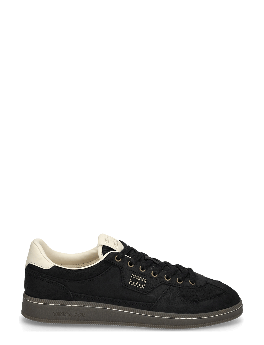 Tommy Hilfiger - TOMMY JEANS SUEDE COURT - madala säärega - black - 2