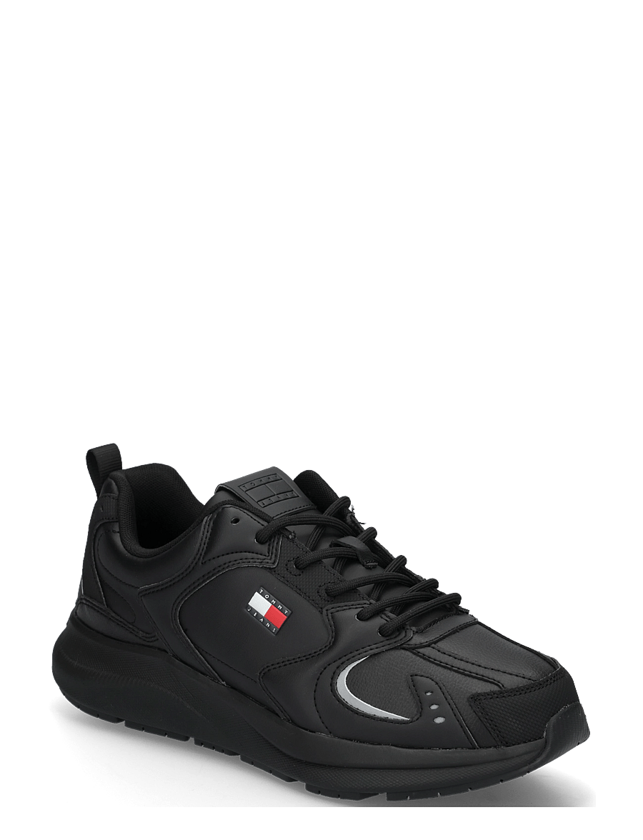 Tommy Hilfiger - TOMMY JEANS LTH RUNNER - lave sneakers - triple black - 0