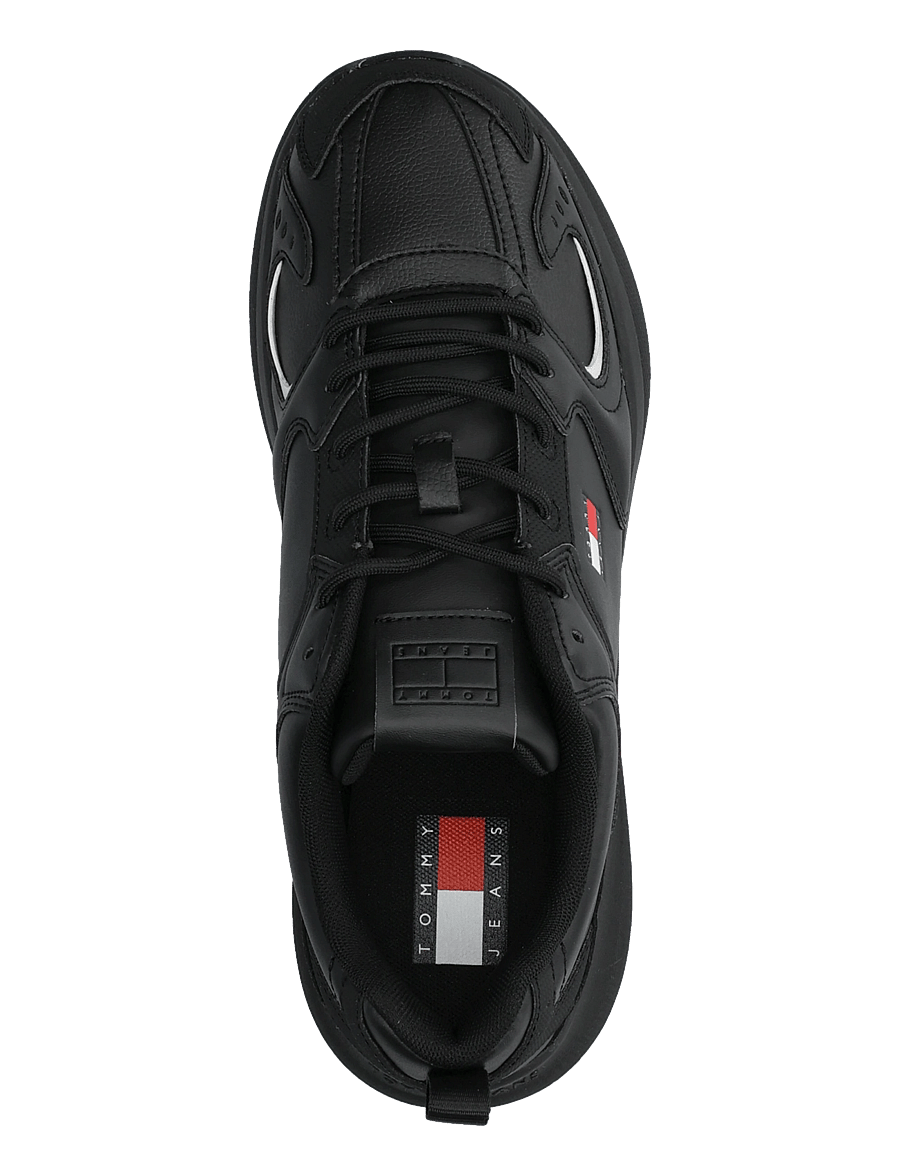 Tommy Hilfiger - TOMMY JEANS LTH RUNNER - lave sneakers - triple black - 3