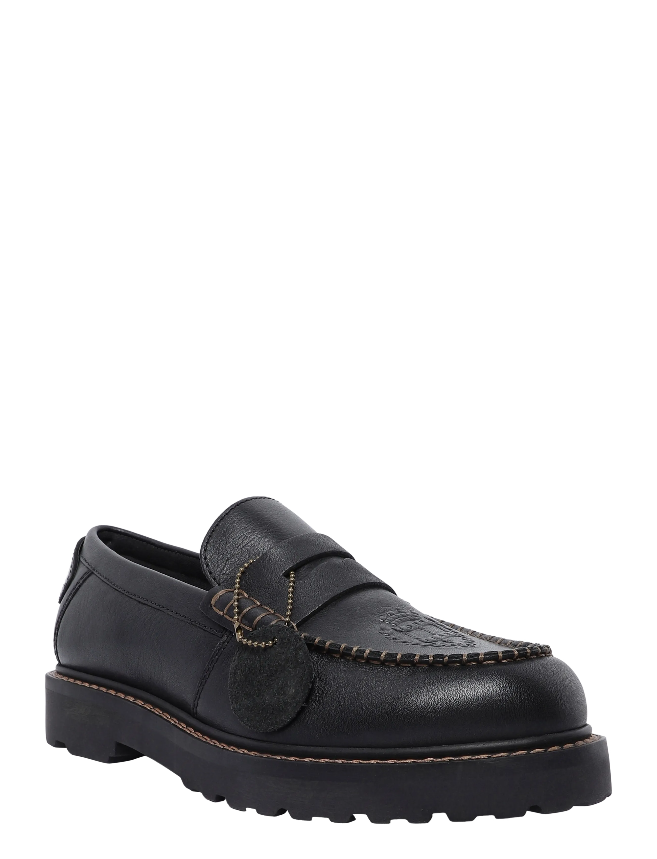 Tommy Hilfiger ARCHIVE 01 LEATHER LOAFER - Inspiration - BLACK / black