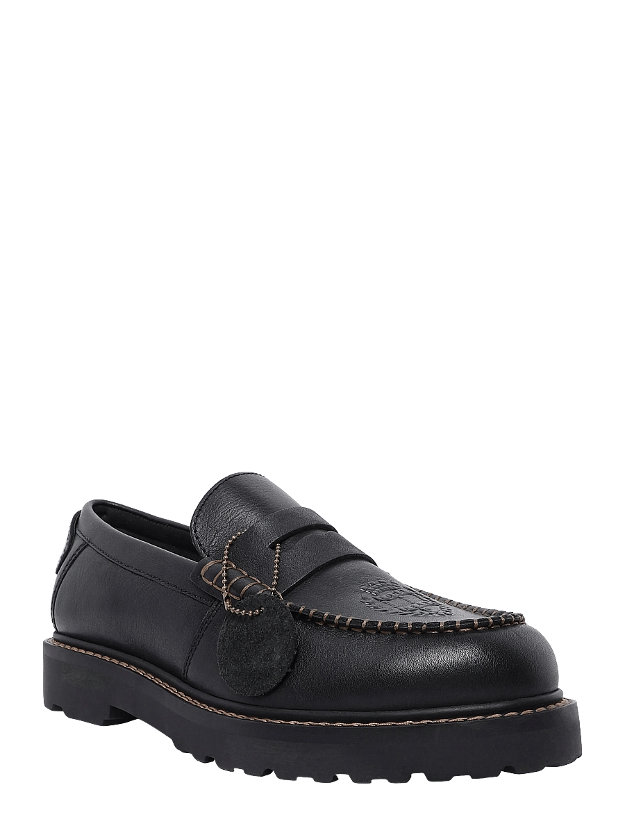Tommy Hilfiger - ARCHIVE 01 LEATHER LOAFER - nach anlass kaufen - black - 0