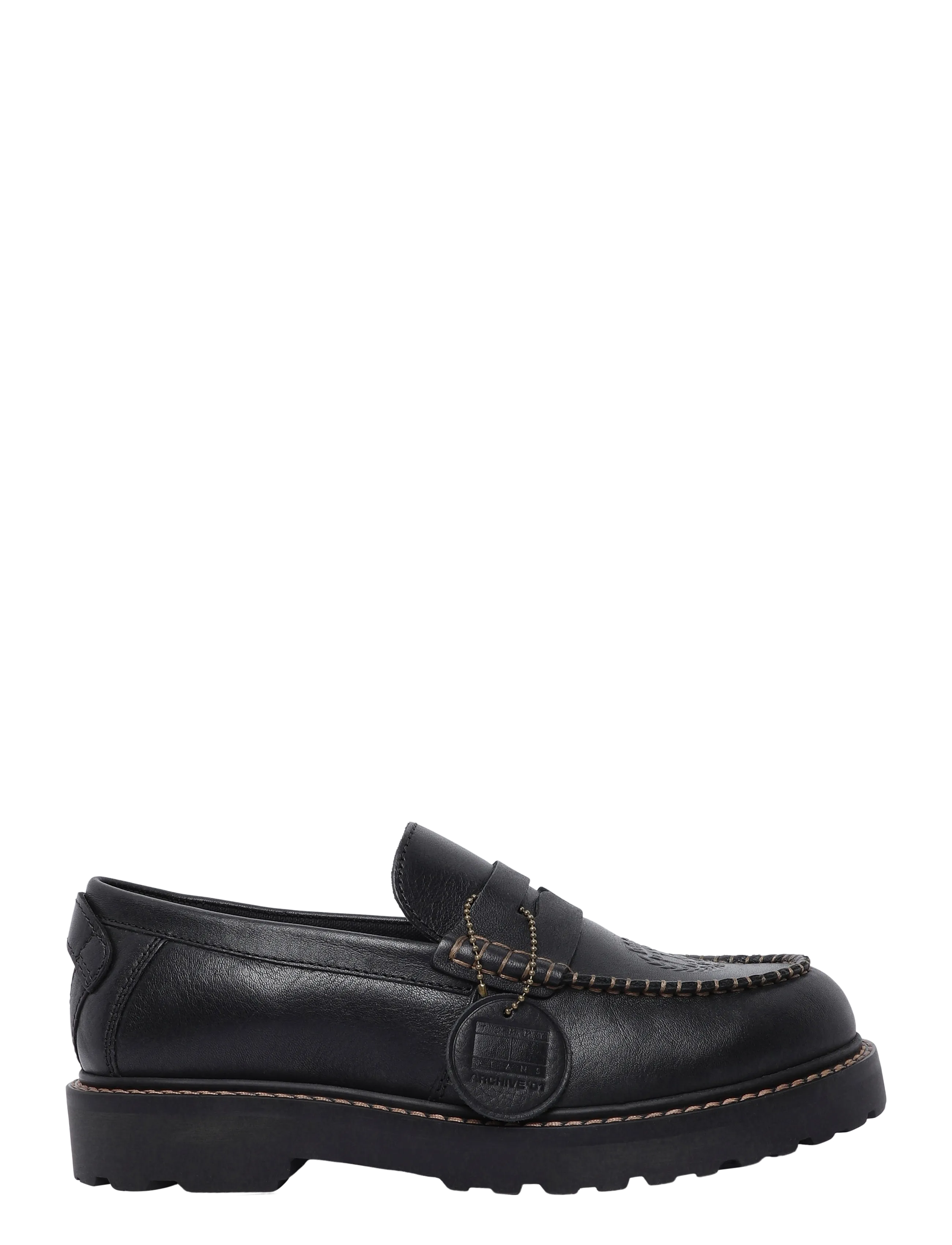 Tommy Hilfiger - ARCHIVE 01 LEATHER LOAFER - nach anlass kaufen - black - 2