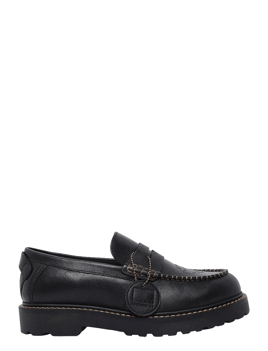Tommy Hilfiger - ARCHIVE 01 LEATHER LOAFER - nach anlass kaufen - black - 2