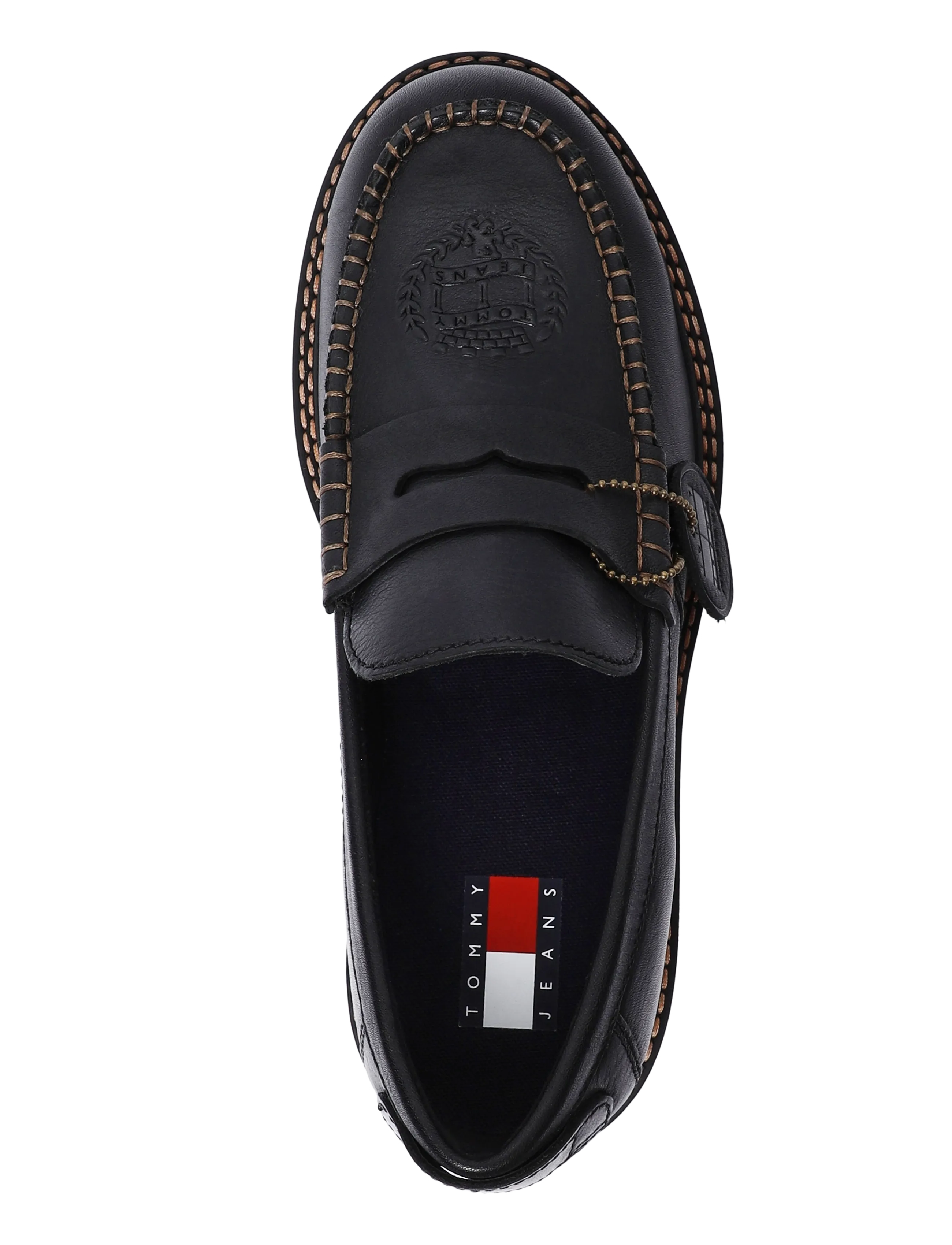 Tommy Hilfiger - ARCHIVE 01 LEATHER LOAFER - nach anlass kaufen - black - 3