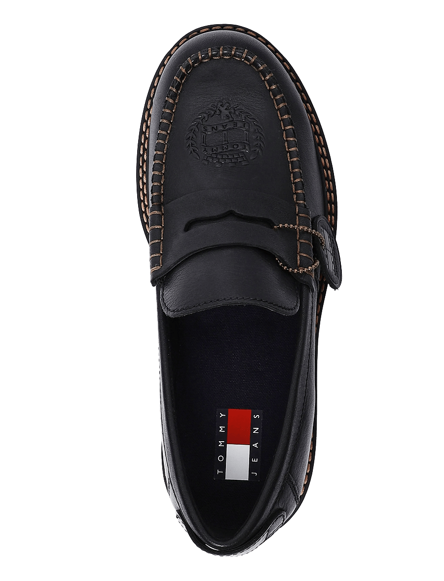 Tommy Hilfiger - ARCHIVE 01 LEATHER LOAFER - nach anlass kaufen - black - 3