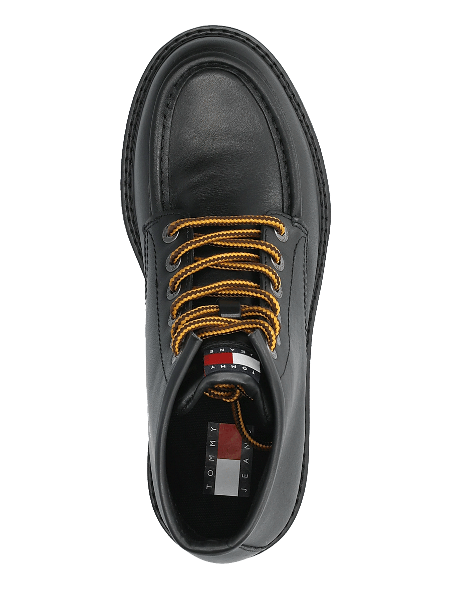 Tommy Hilfiger - ARCHIVE 01 AMERICAN LTH BOOT - paeltega saapad - black - 3