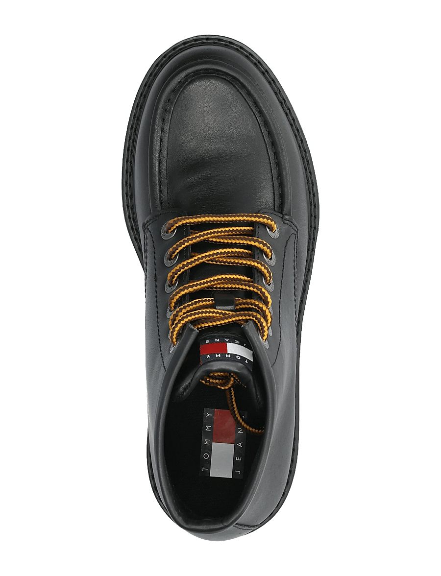 Tommy Hilfiger - ARCHIVE 01 AMERICAN LTH BOOT - snørestøvler - black - 3