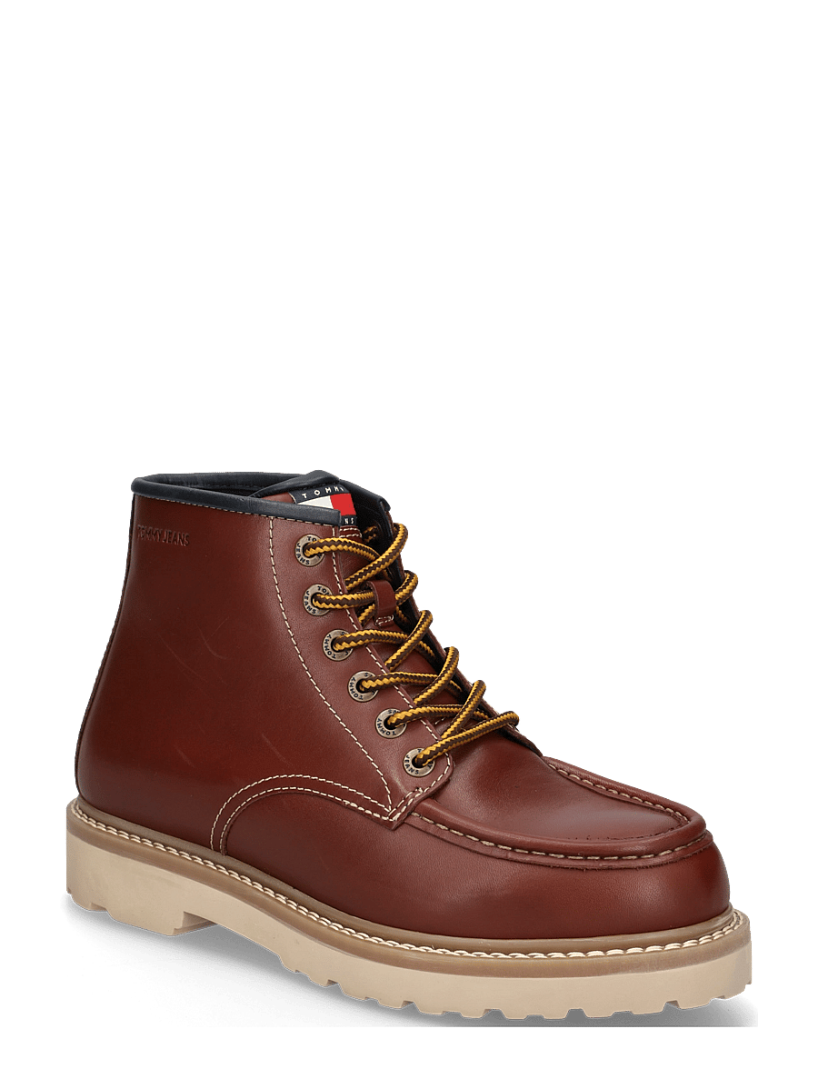 Tommy Hilfiger - ARCHIVE 01 AMERICAN LTH BOOT - laced boots - rich mocha - 0