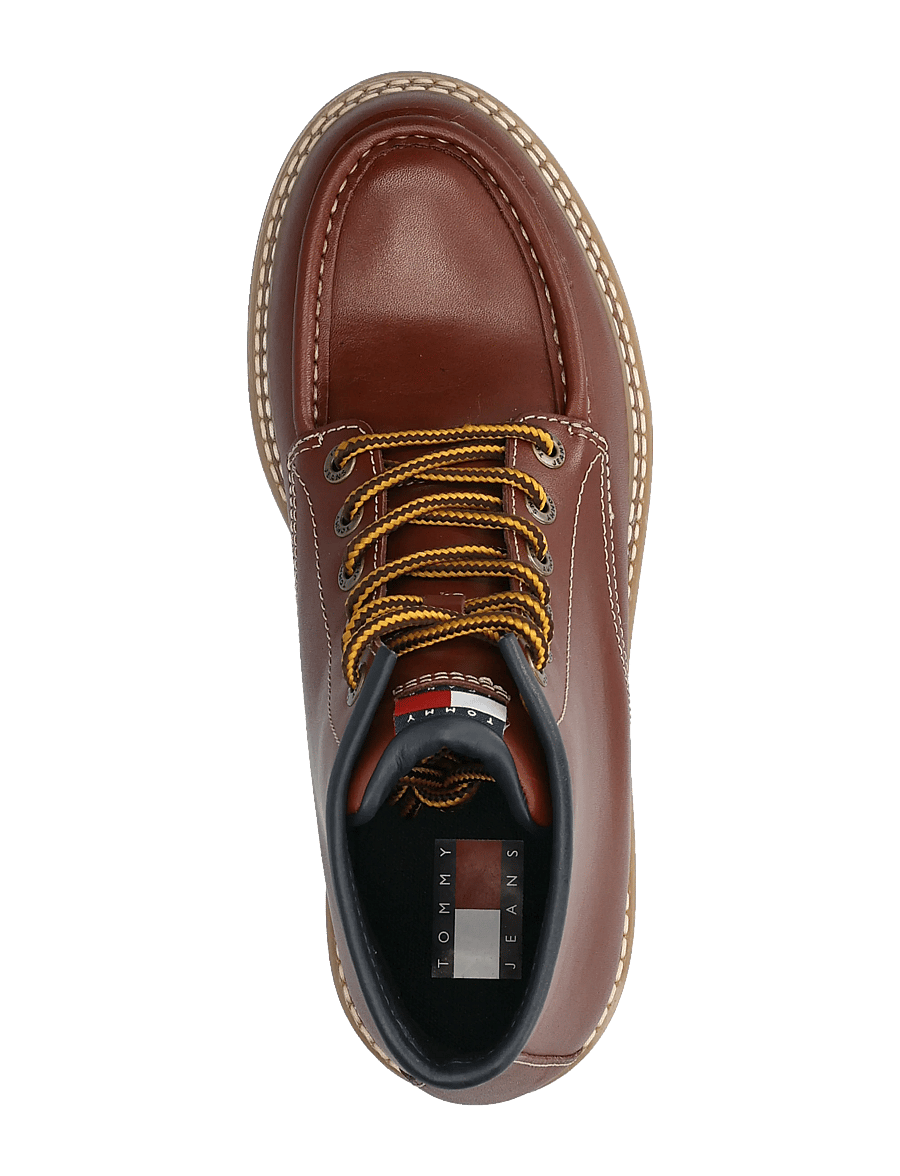 Tommy Hilfiger - ARCHIVE 01 AMERICAN LTH BOOT - kängor med snörning - rich mocha - 3