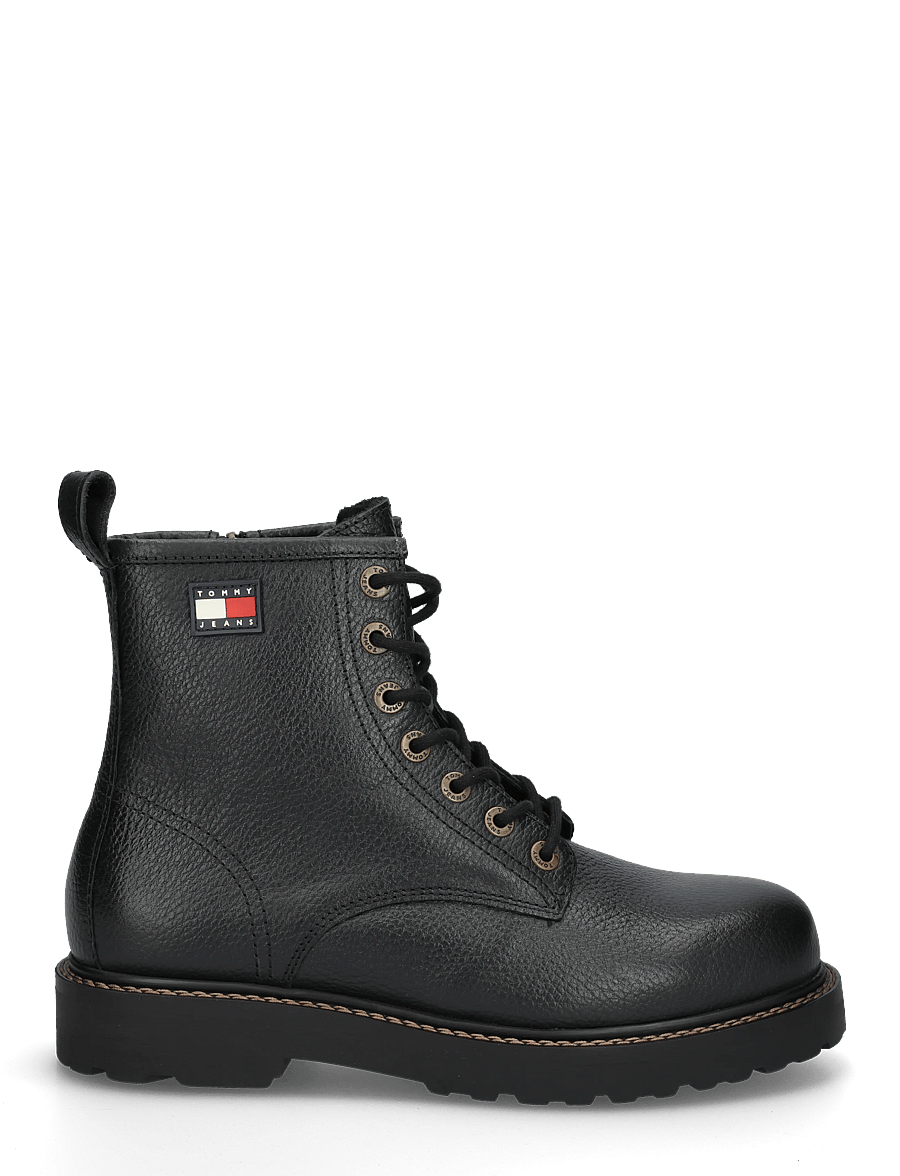 Tommy Hilfiger - ARCHIVE 01 TUMBLE LACE UP WARM - vinterkängor - black - 2