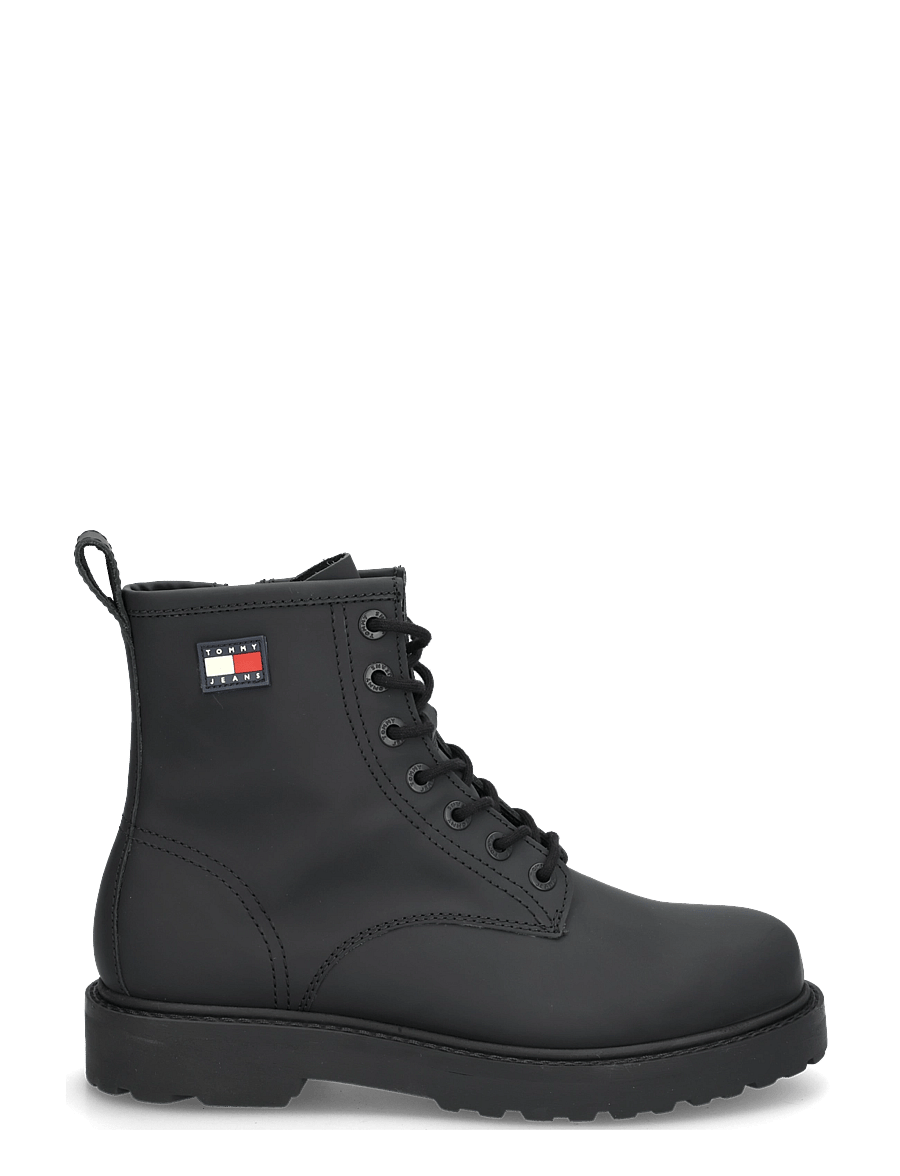Tommy Hilfiger - ARCHIVE 01 RUBBER LACE BOOT - støvler med snøre - black - 2