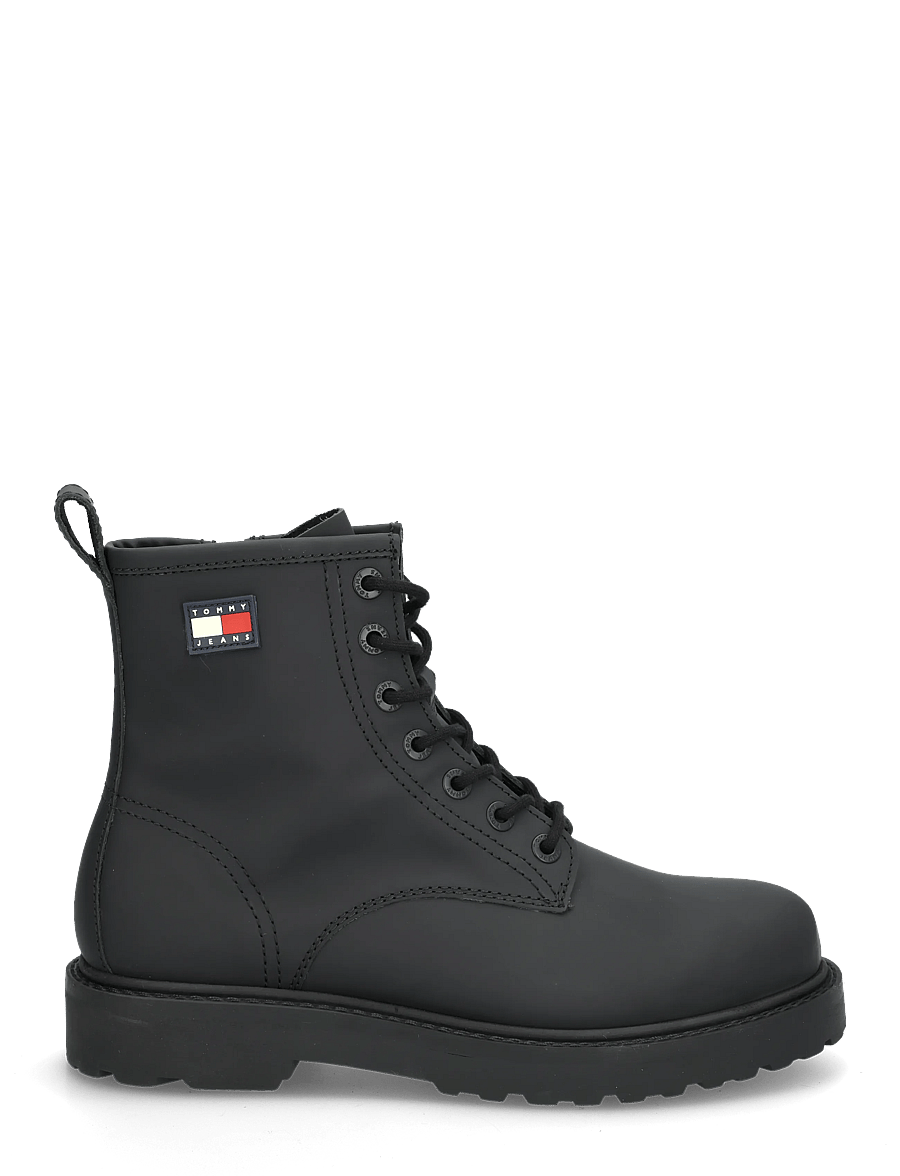 Tommy Hilfiger - ARCHIVE 01 RUBBER LACE BOOT - kängor med snörning - black - 2