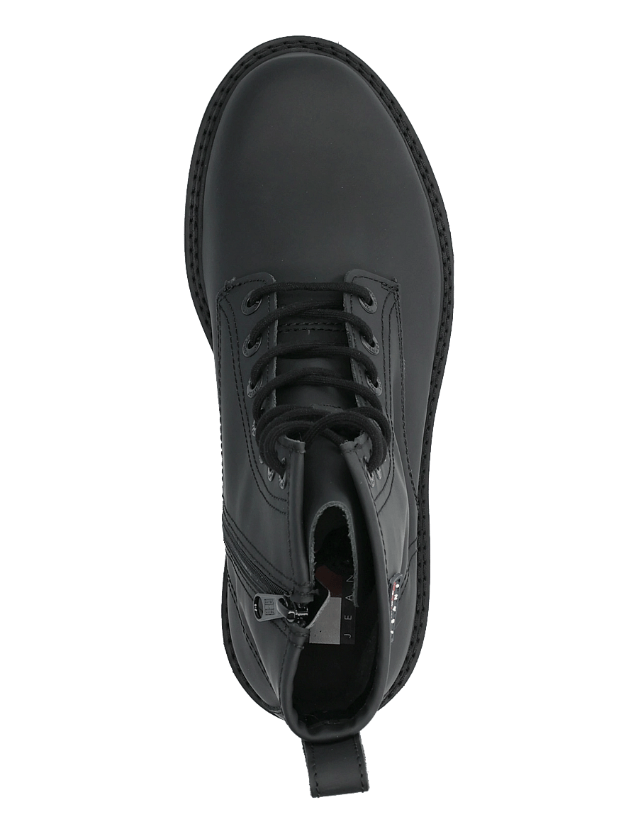 Tommy Hilfiger - ARCHIVE 01 RUBBER LACE BOOT - støvler med snøre - black - 3