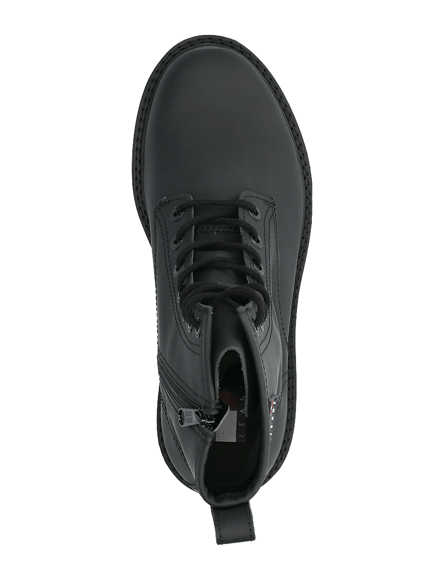 Tommy Hilfiger - ARCHIVE 01 RUBBER LACE BOOT - kängor med snörning - black - 3