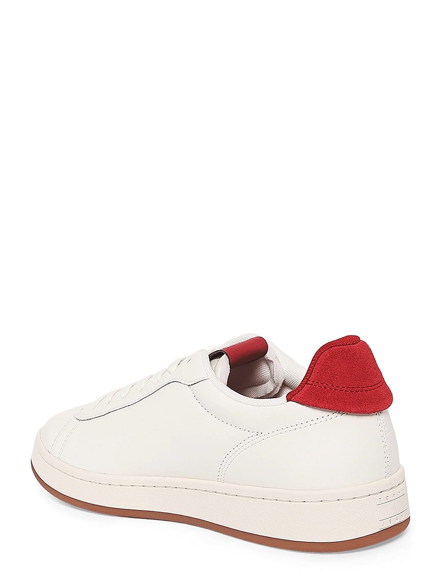 Tommy Hilfiger - ARCHIVE 98 LEATHER COURT - låga sneakers - ivory arizona red - 1