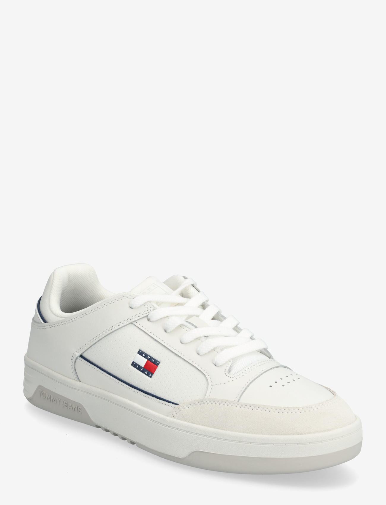 Tommy Hilfiger - TOMMY JEANS PINPERF LTH BASKET - sneakersy niskie - ecru - 0