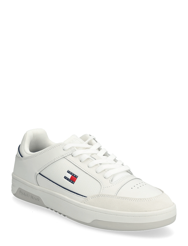 Tommy Hilfiger - TOMMY JEANS PINPERF LTH BASKET - sneakersy niskie - ecru - 0