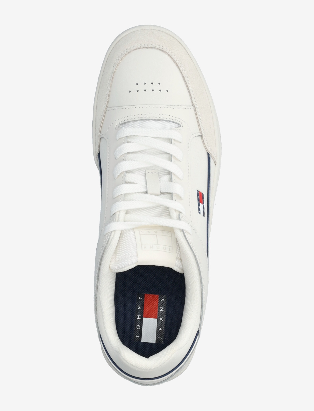 Tommy Hilfiger - TOMMY JEANS PINPERF LTH BASKET - sneakersy niskie - ecru - 3