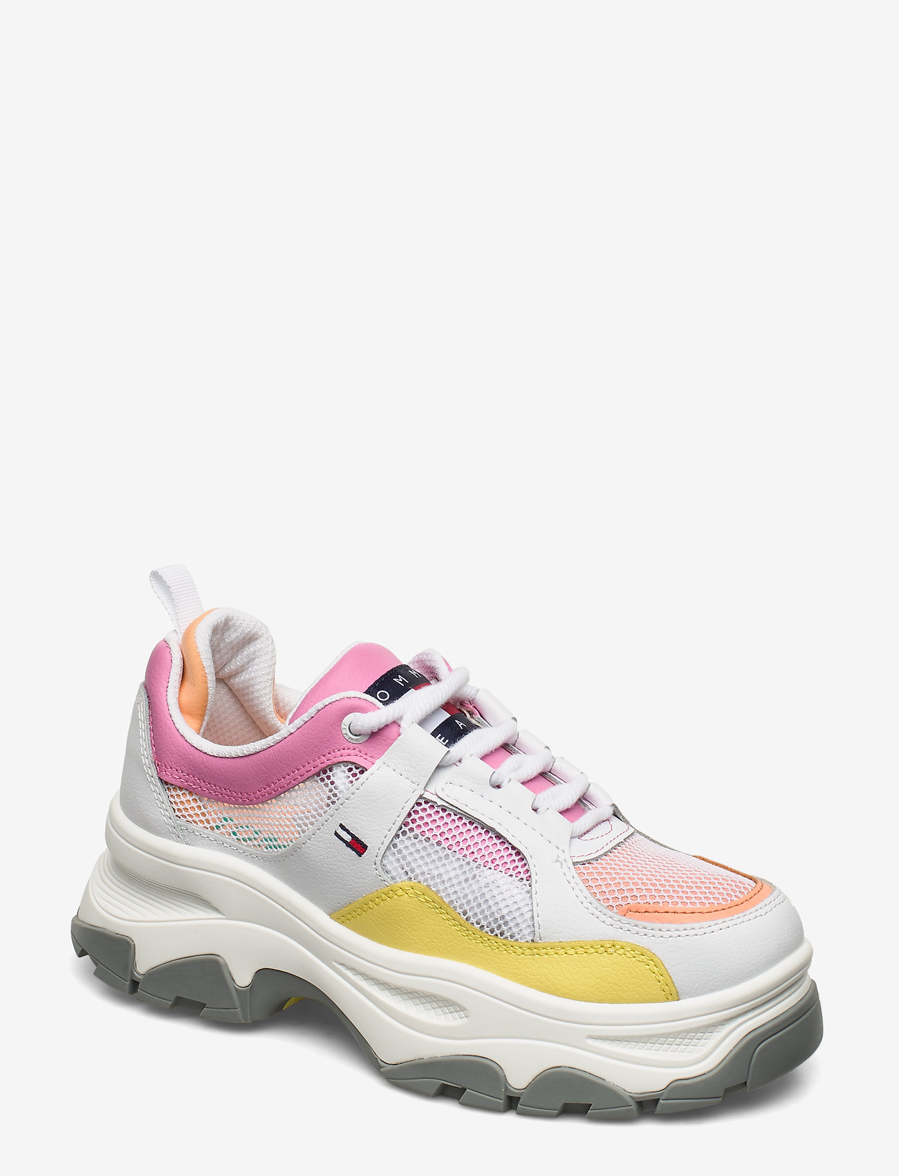 Tommy Hilfiger - RECYCLED MESH FLATFORM SHOE - white - 0