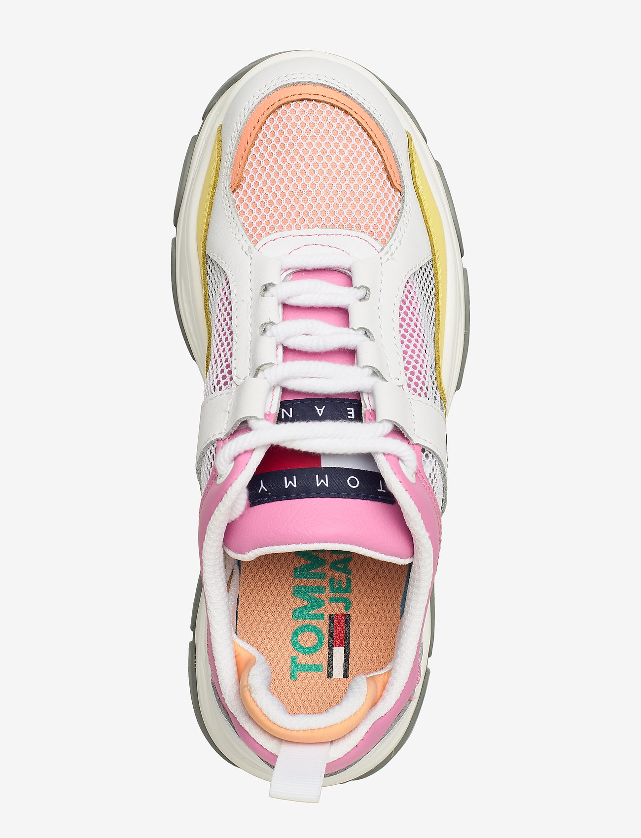 Tommy Hilfiger - RECYCLED MESH FLATFORM SHOE - white - 3