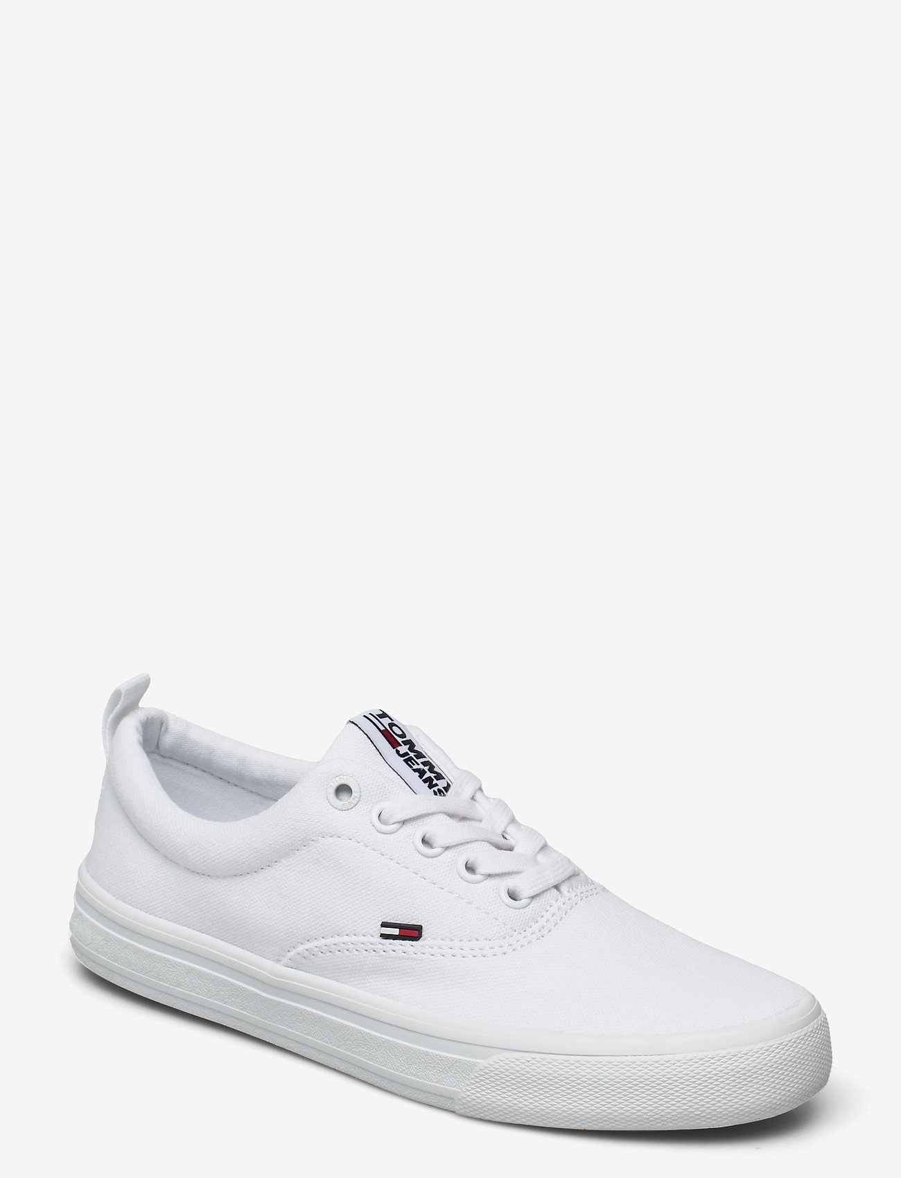 Tommy Hilfiger - WMN CLASSIC TOMMY JEANS SNEAKER - sportiska stila apavi ar pazeminātu potītes daļu - white - 0