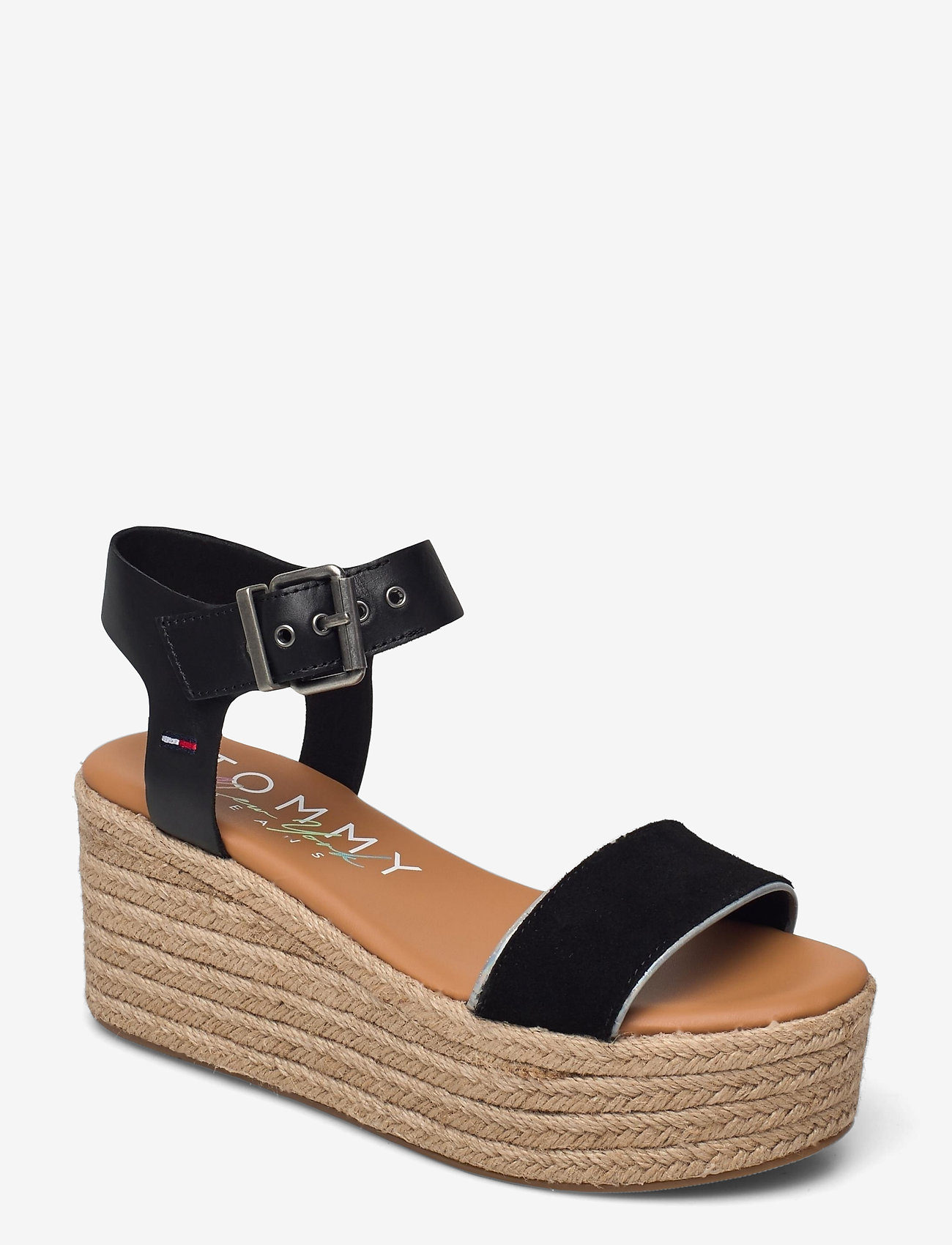 Tommy Hilfiger - ESSENTIAL FLATFORM SANDAL - black - 0