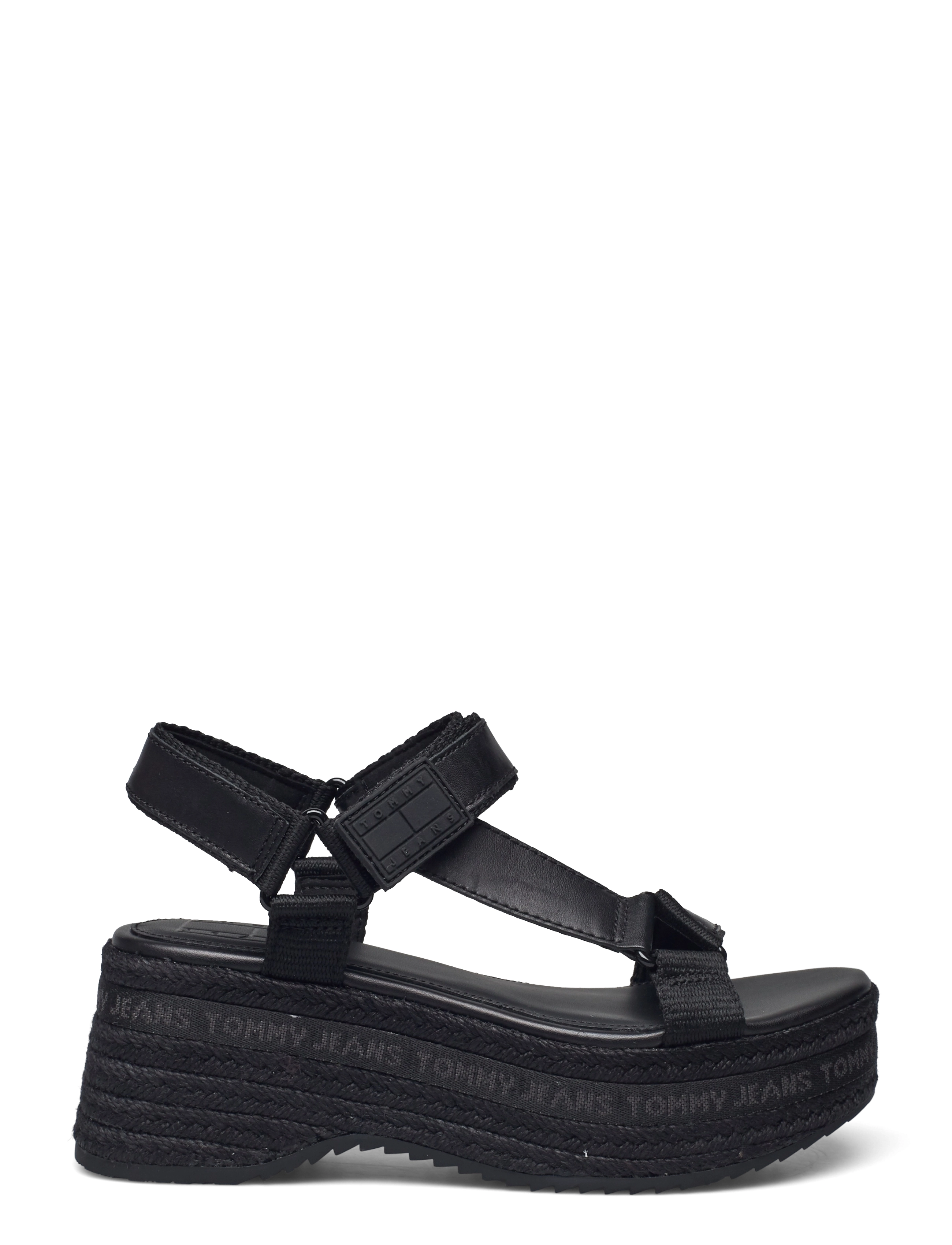 Tommy Hilfiger - TOMMY JEANS WEDGE SANDAL - black - 1