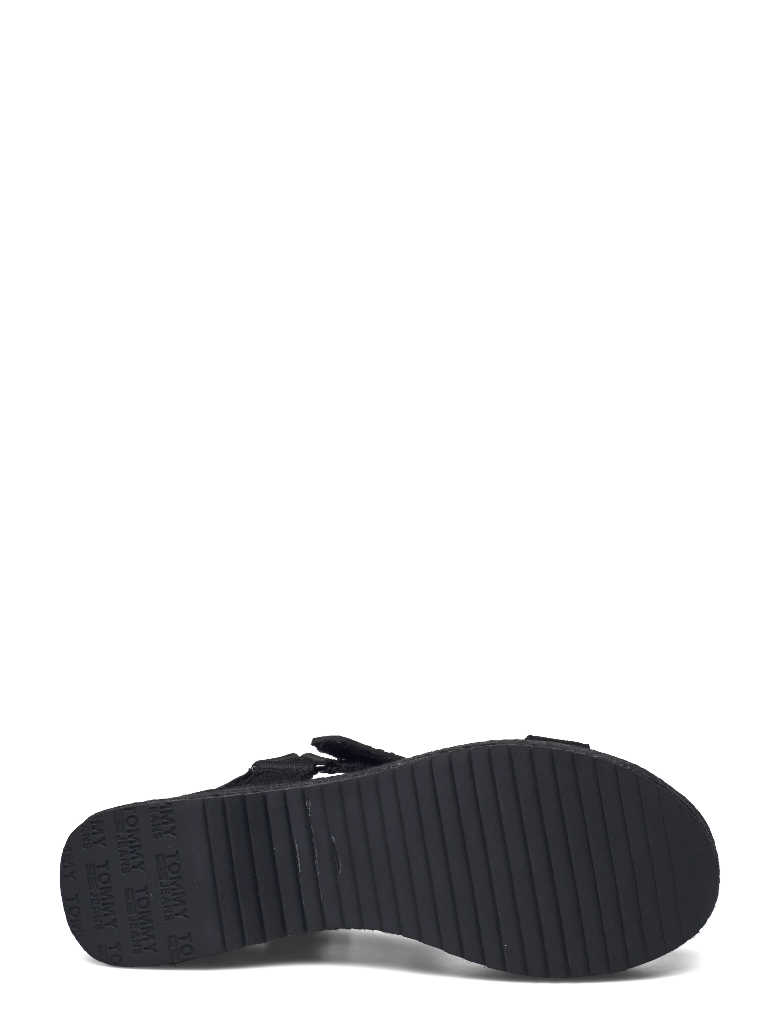 Tommy Hilfiger - TOMMY JEANS WEDGE SANDAL - black - 4