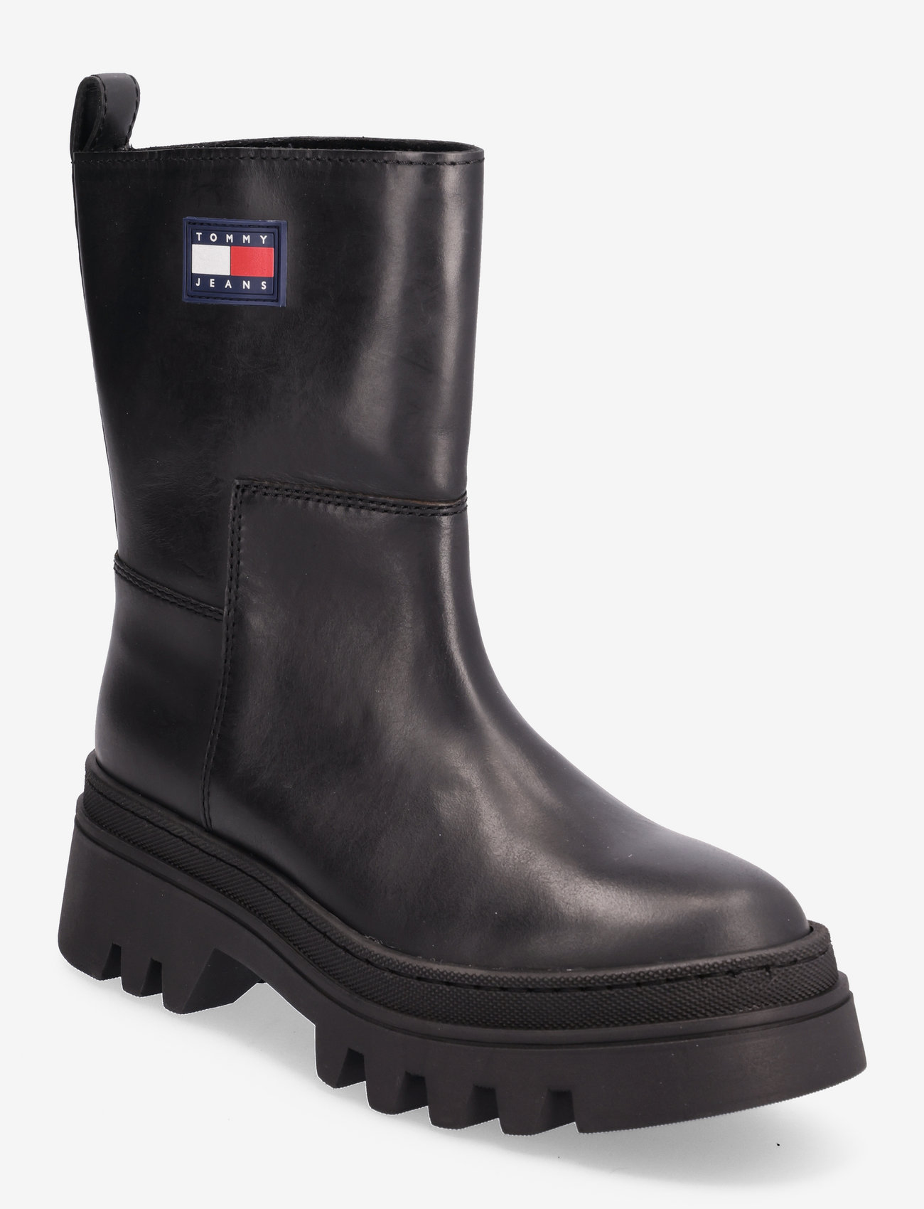 Tommy Hilfiger - TOMMY JEANS FASHION BOOTIE - flat ankle boots - black - 0