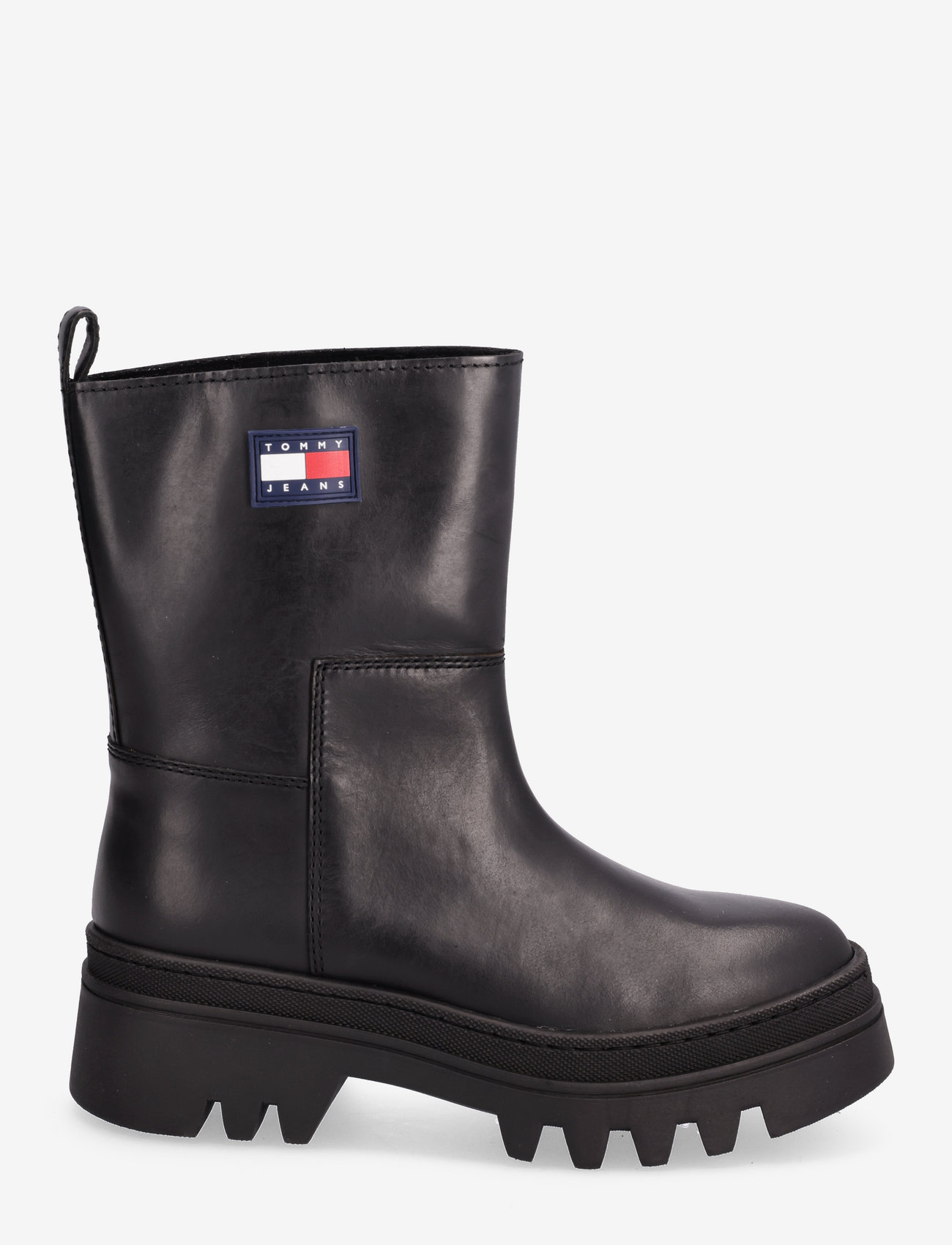Tommy Hilfiger - TOMMY JEANS FASHION BOOTIE - flat ankle boots - black - 1