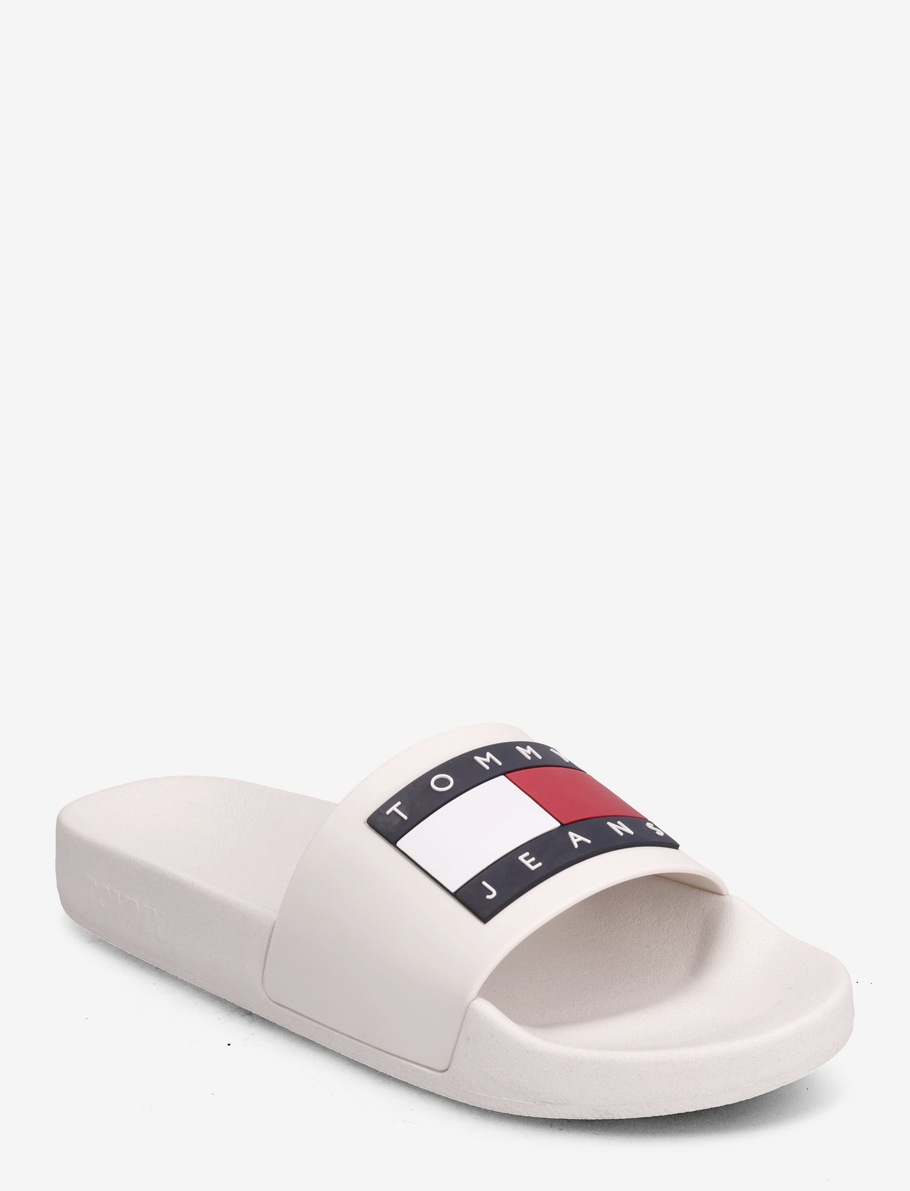 Tommy Hilfiger - TOMMY JEANS FLAG POOL SLIDE - basseiniplätud - ecru - 0