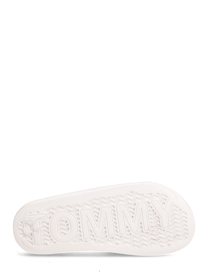 Tommy Hilfiger - TOMMY JEANS FLAG POOL SLIDE - sandales de bain - ecru - 4