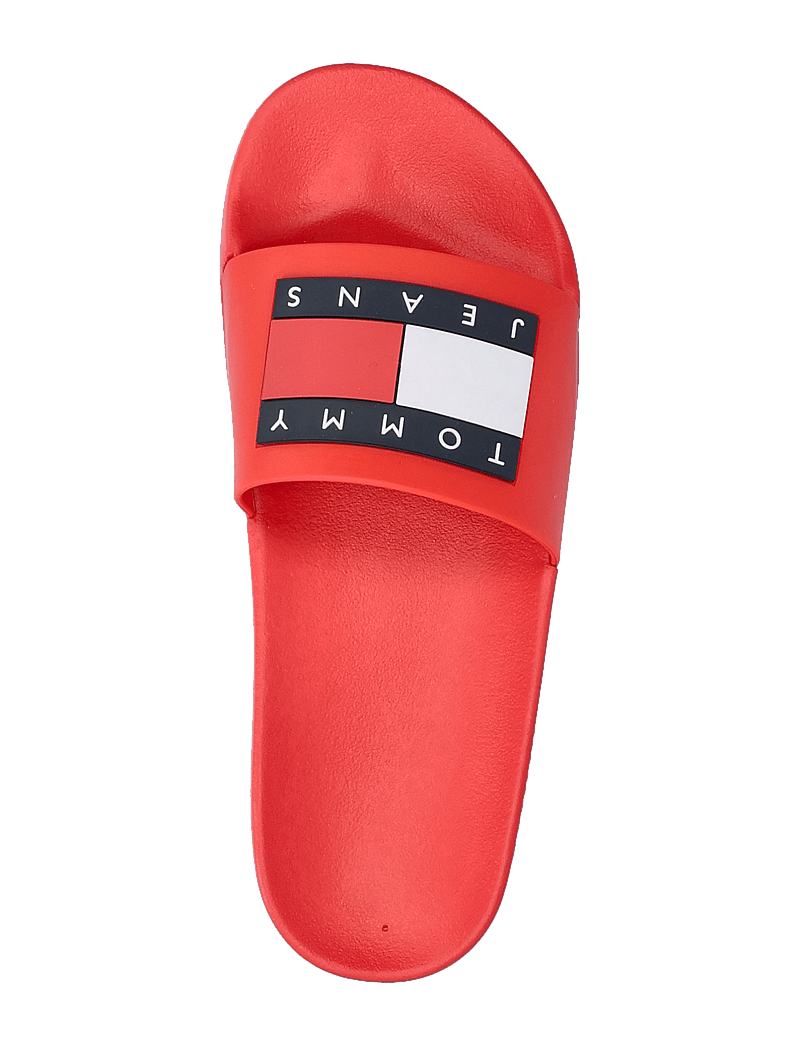 Tommy Hilfiger - TOMMY JEANS FLAG POOL SLIDE ESS - badesandaler - red hot - 3