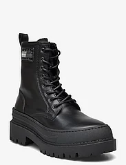 Tommy Hilfiger - TJW FOXING LACE UP LEATHER BOOT - kängor - black - 0
