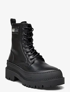 TJW FOXING LACE UP LEATHER BOOT, Tommy Hilfiger
