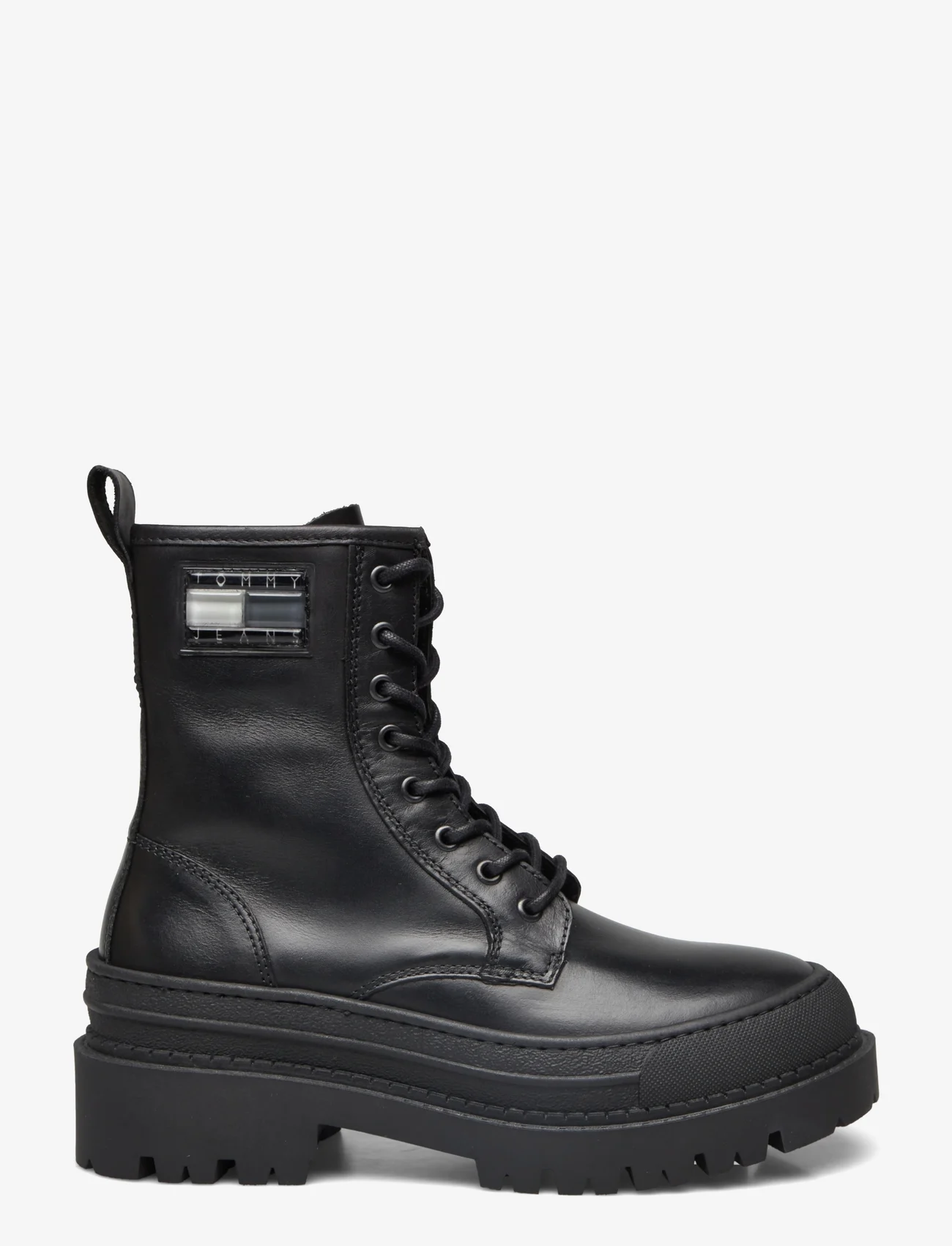 Tommy Hilfiger - TJW FOXING LACE UP LEATHER BOOT - kängor - black - 1