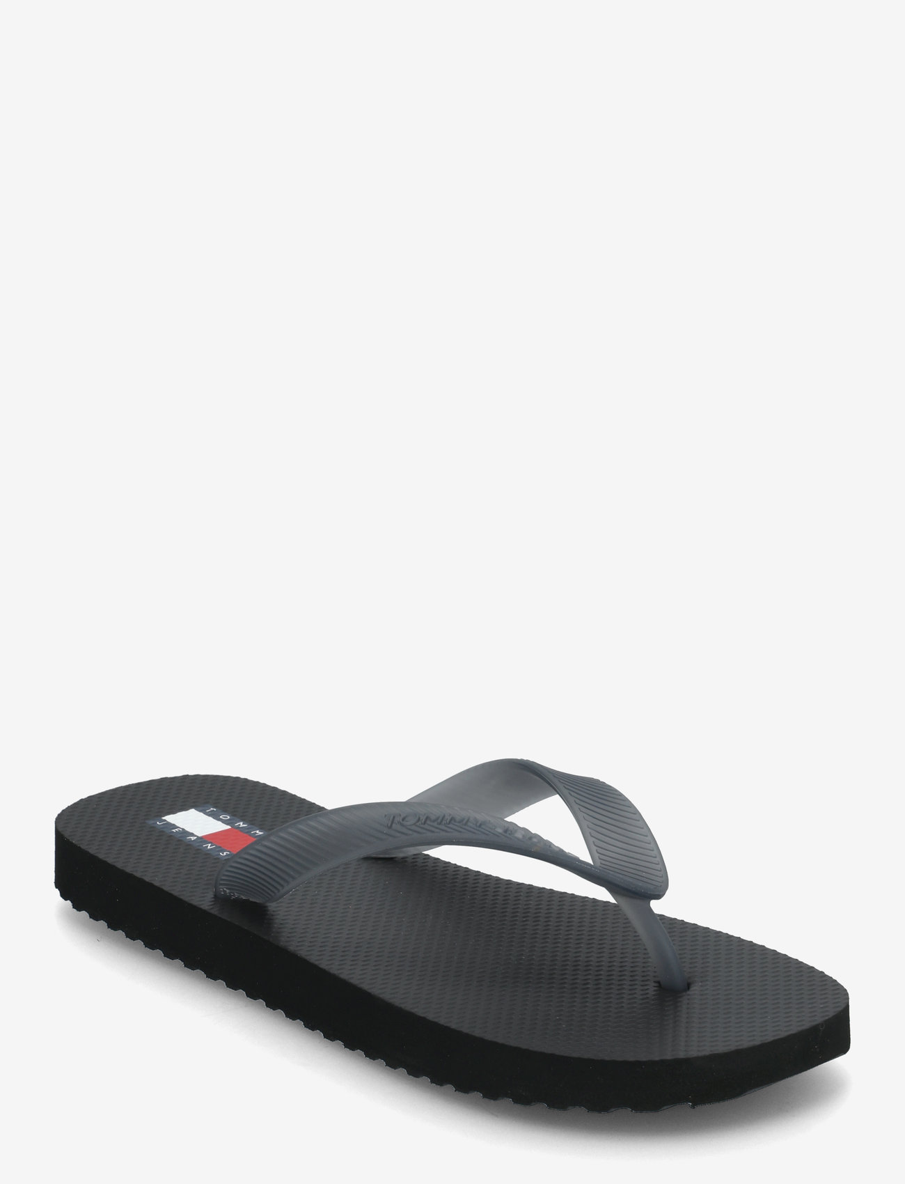 Tommy Hilfiger - TJW LOGO FLIP FLOP - flip flops - washed black - 0