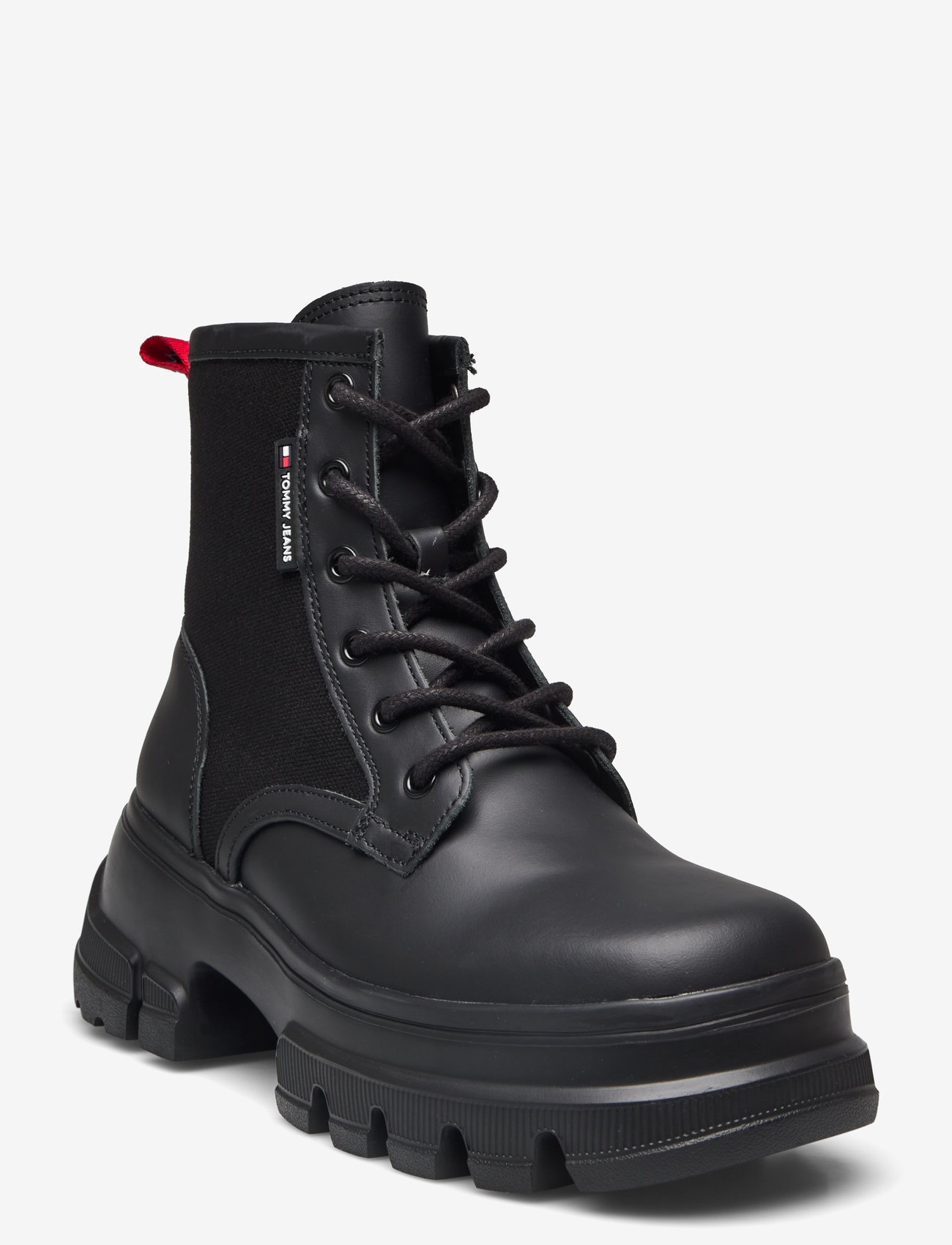 Tommy Hilfiger Tjw Chunky Lace Up Boot Mix Mat – šņorējami zābaki - Main Image